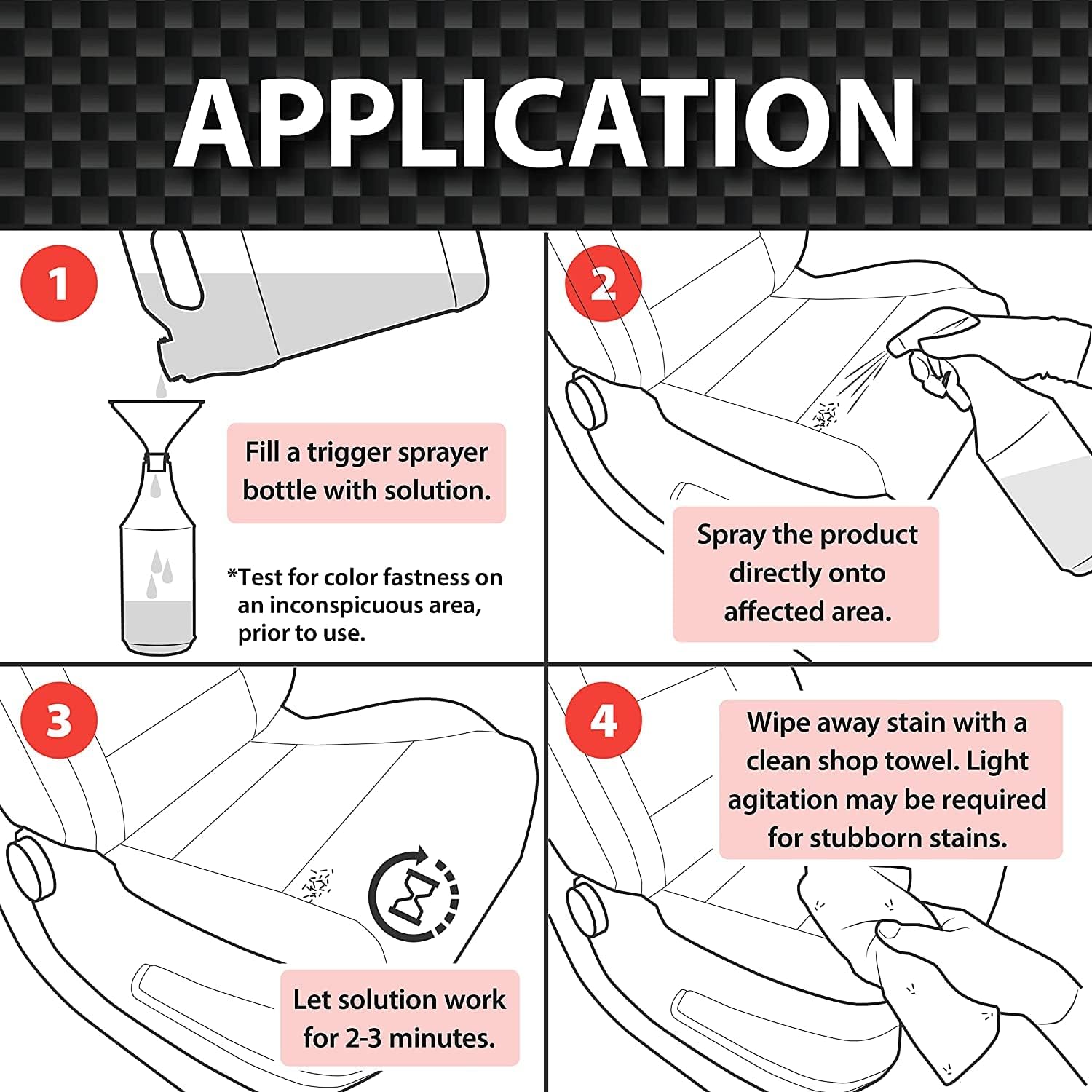 Malco OXY 127822 – Limpiador de alfombras y tapicería, espray removedor de manchas para tela interior de automóvillimpia las manchas más duras del