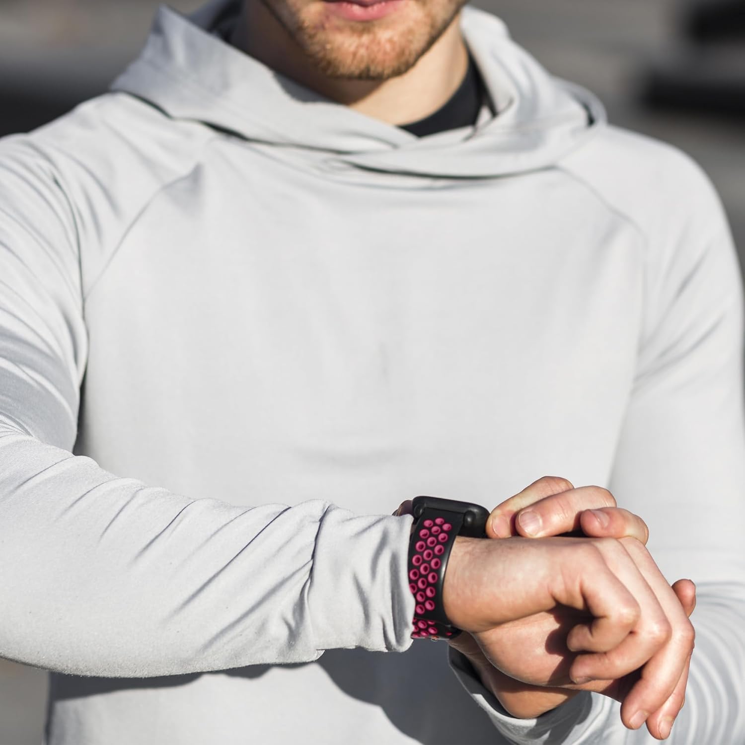 Correa de reloj deportiva compatible con Apple Watch Band de 1.496 in 1.575 in 1.614 in 1.654 in 1.732 in 1.772 in 1.929 in, correa de repuesto de