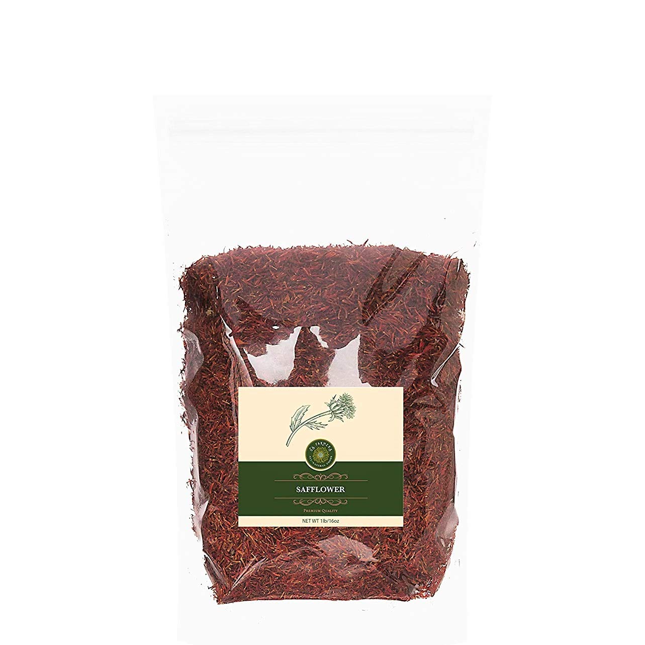 US-FARMERS – Cártamo seco natural prémium en bolsa resellable (1 libra)