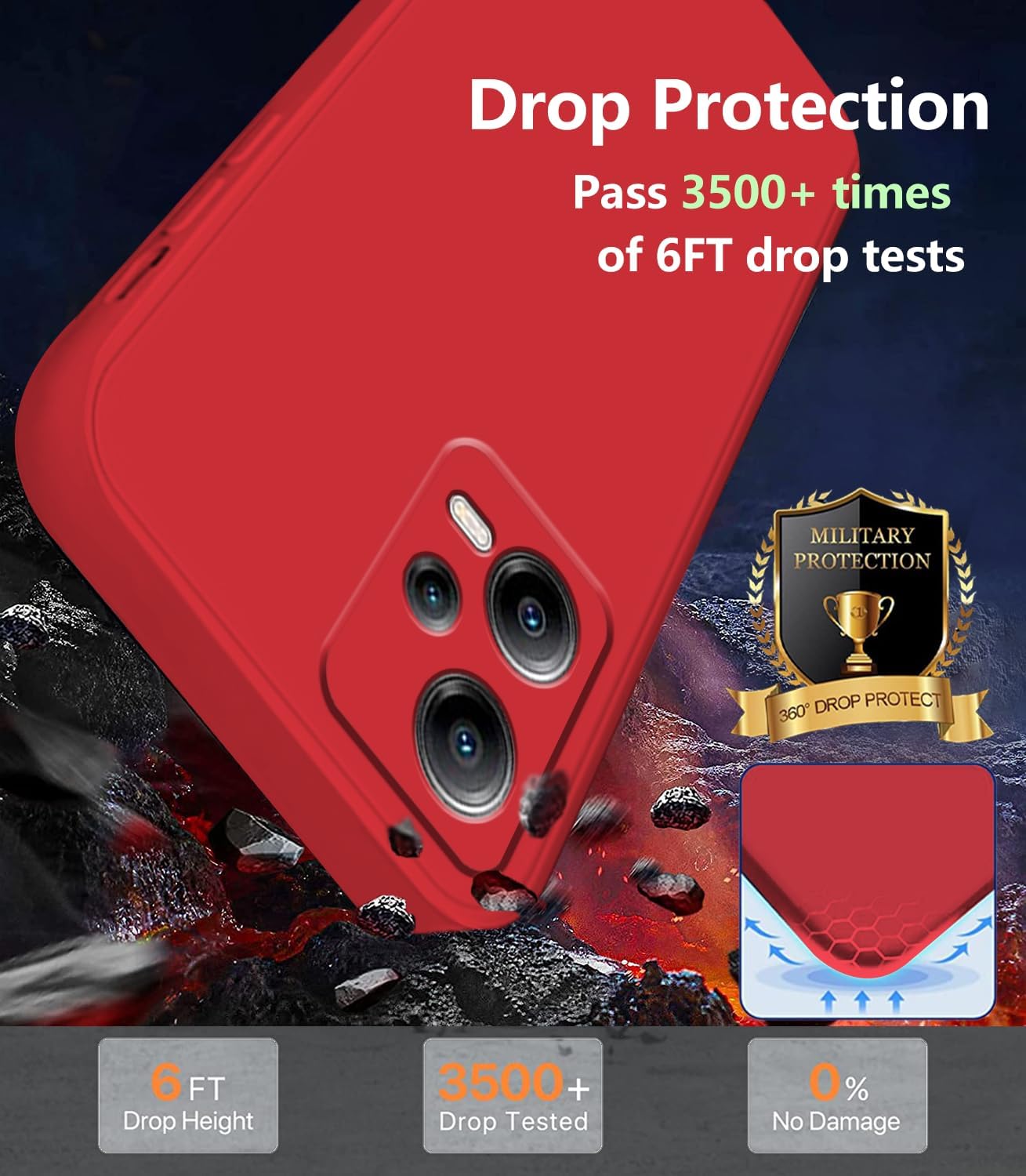 Compatible con Redmi Note 12 Pro Plus Funda de silicona líquida verde oscuro, suave al tacto Xiaomi Redmi Note 12 Pro Plus Funda de silicona a