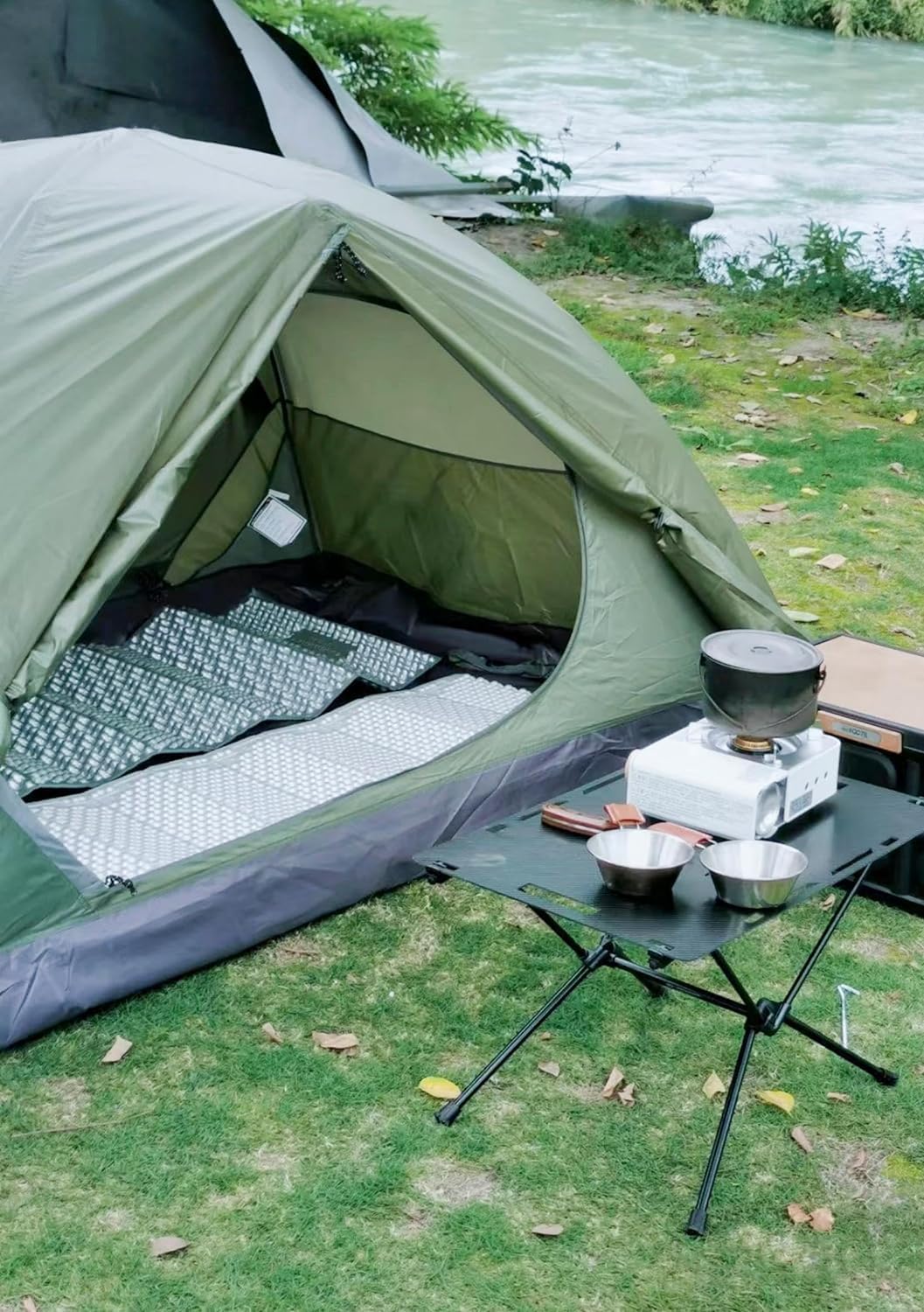 Beglitz Colchonetas de espuma para acampar al aire libre, ultraligeras, ligeras, mochileros, senderismo, cojín compacto, aislamiento a prueba de