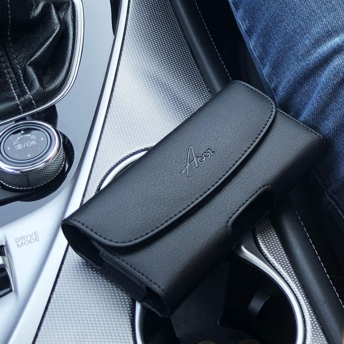 Funda para LG G6+ Plus, LG G6, LG G5 H850, LG G4 de piel de alta calidad AGOZ con clip para cinturón (para adaptarse solo al teléfono sin funda