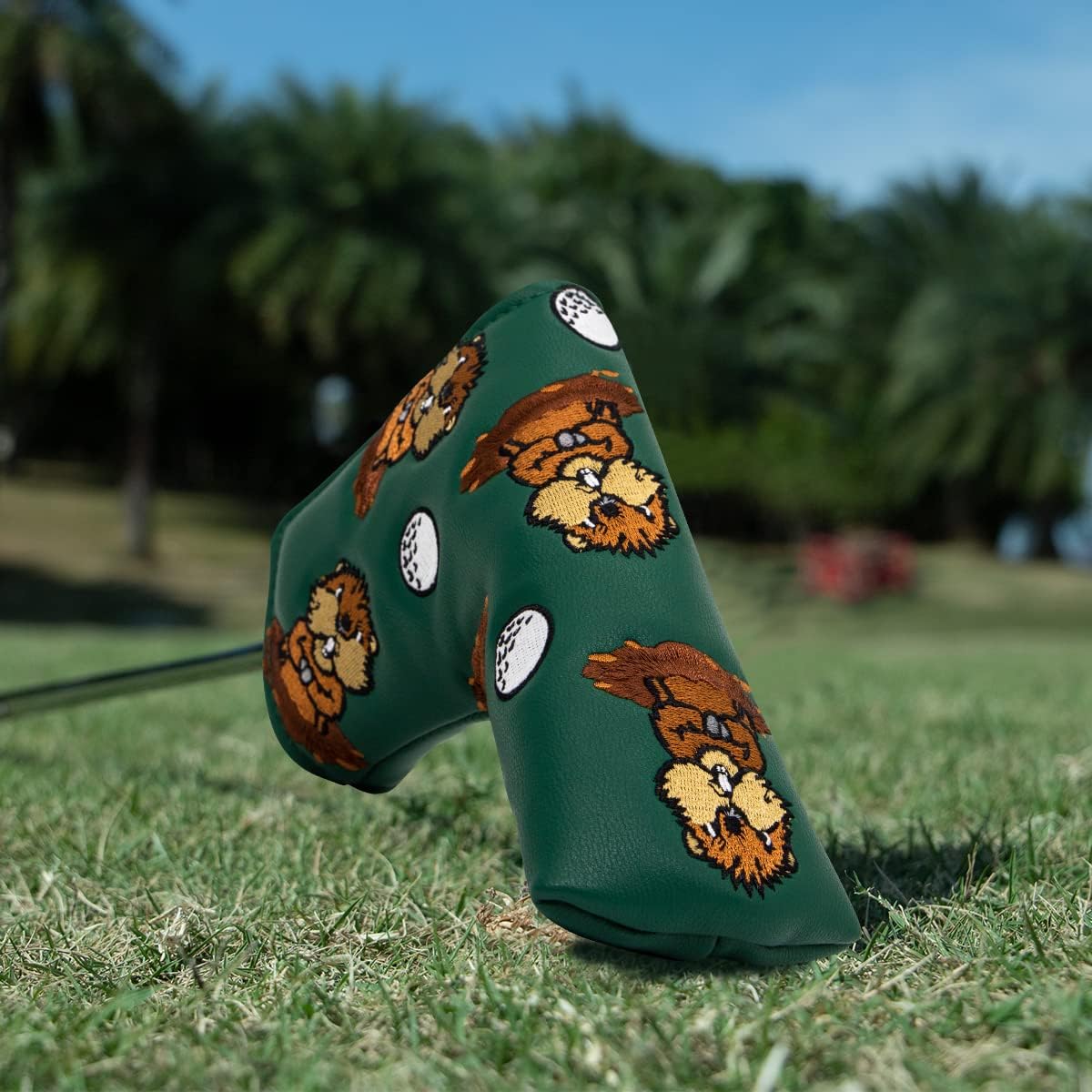 Barudan Golf Groundhog Golf Driver Head Cover Headcover 3 Wood Cover Hybrid Headcover Putter Head Cover -Fairway Rescue Wood Head Cover fits for