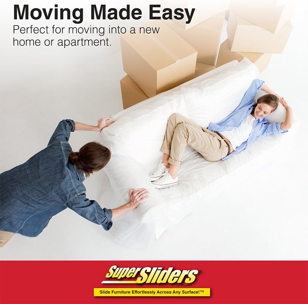 Super Sliders Surtido de deslizadores reutilizables para muebles y almohadillas autoadhesivas para movimiento sin esfuerzo y protección de la