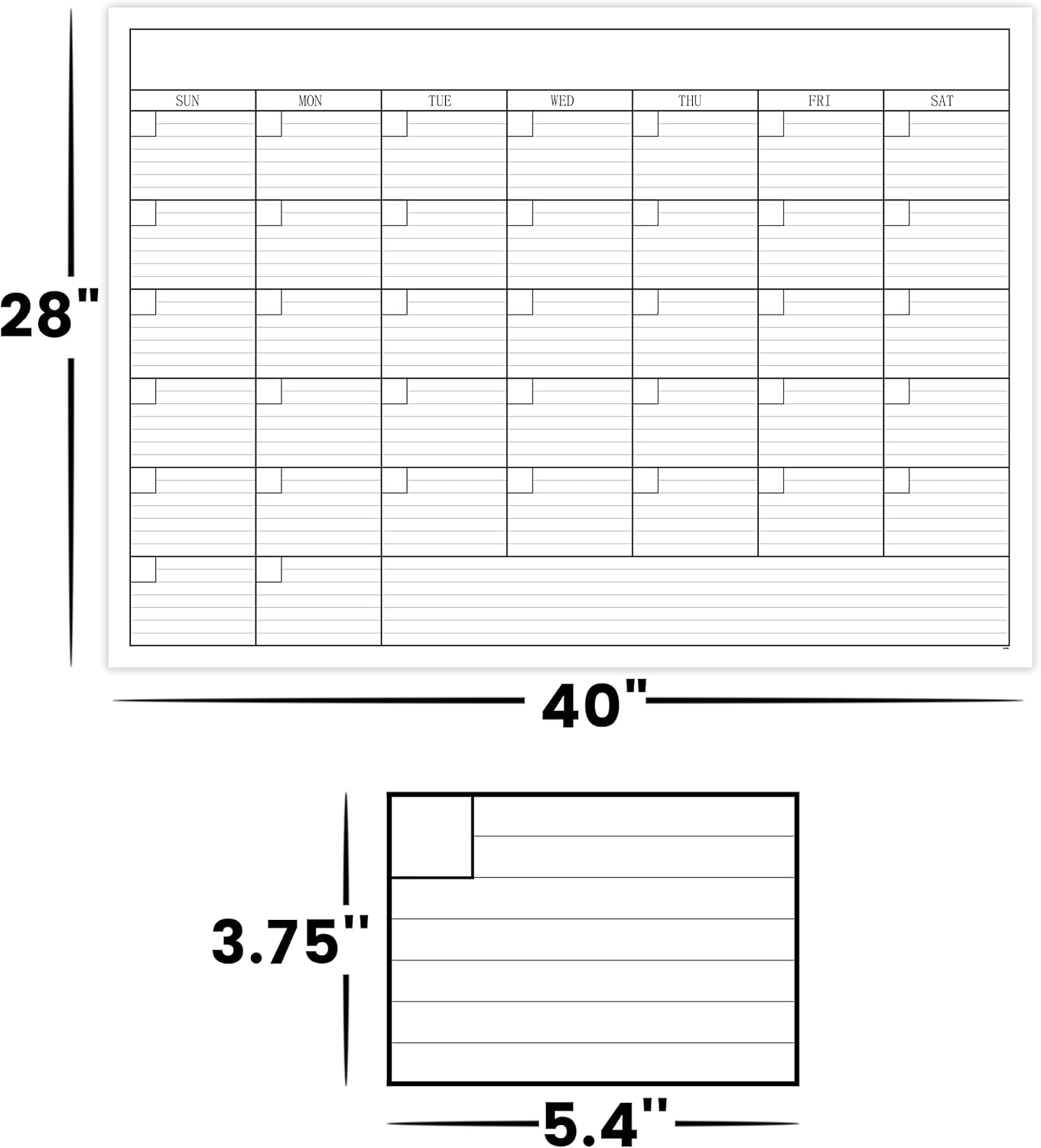 Calendario de pared 2024 – Calendario 2024 sin fecha