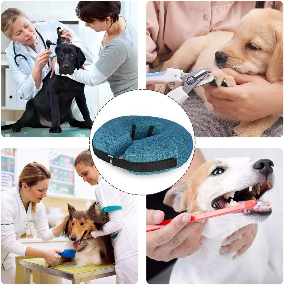 MIDOG Cono estilo collar para perros para después de la cirugía, collar inflable suave para mascotas, perros y gatos para evitar que las mascotas