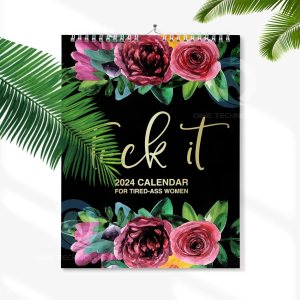 Calendario 2024 para mujeres cansadas  Calendario Fu-ck It  Calendario de mujeres cansadas  Calendario de pared 2024 para cansado  Divertido Calendario 2024 para mujeres cansadas  Calendario Fu-ck It  Calendario de mujeres cansadas  Calendario de pared 2024 para cansado  Divertido