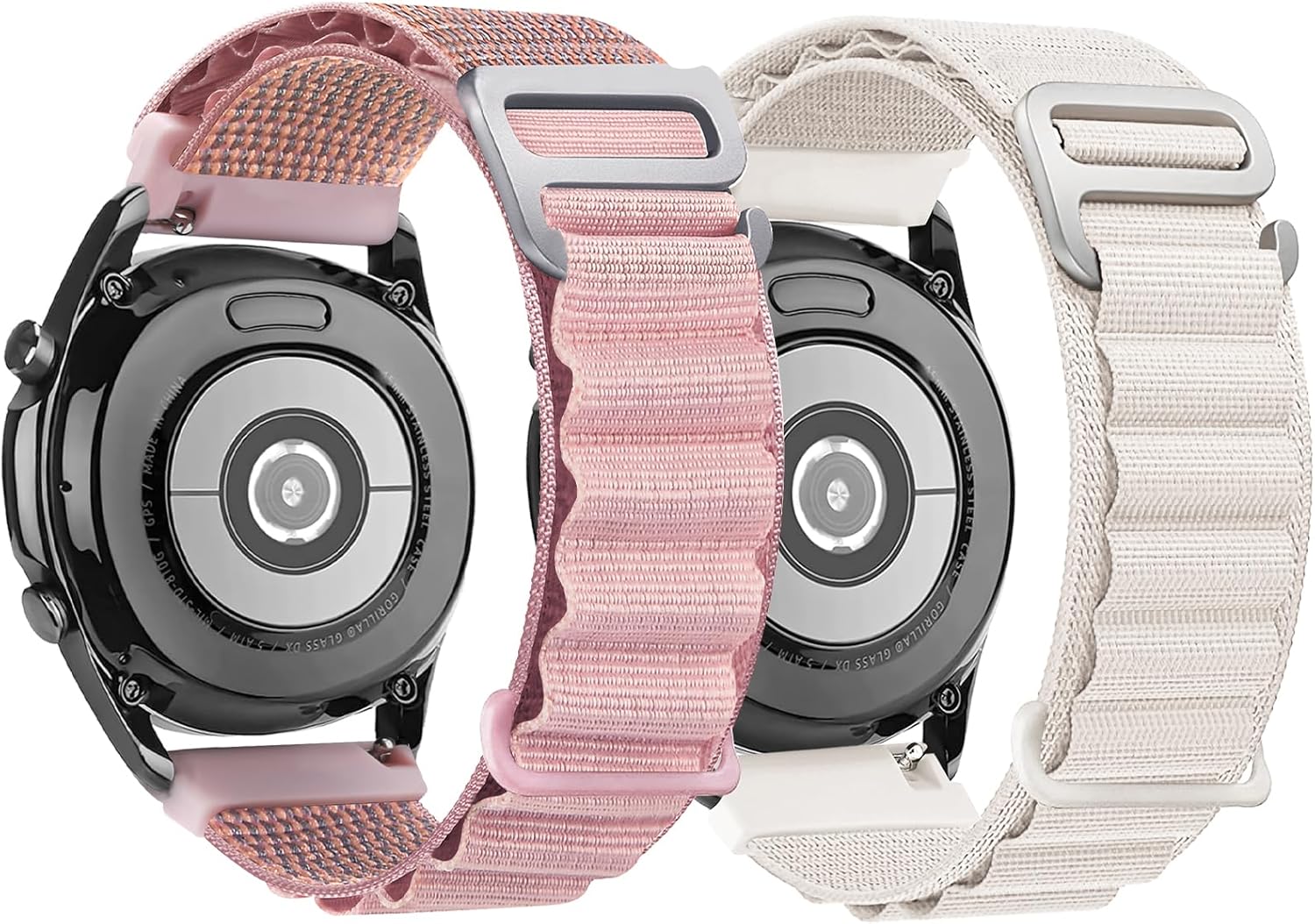 Paquete de 2 correas Alpine Loop compatibles con Samsung Galaxy Watch 6 Band6 ClassicGalaxy Watch 55 ProGalaxy Watch 44 ClassicActive 2, correa