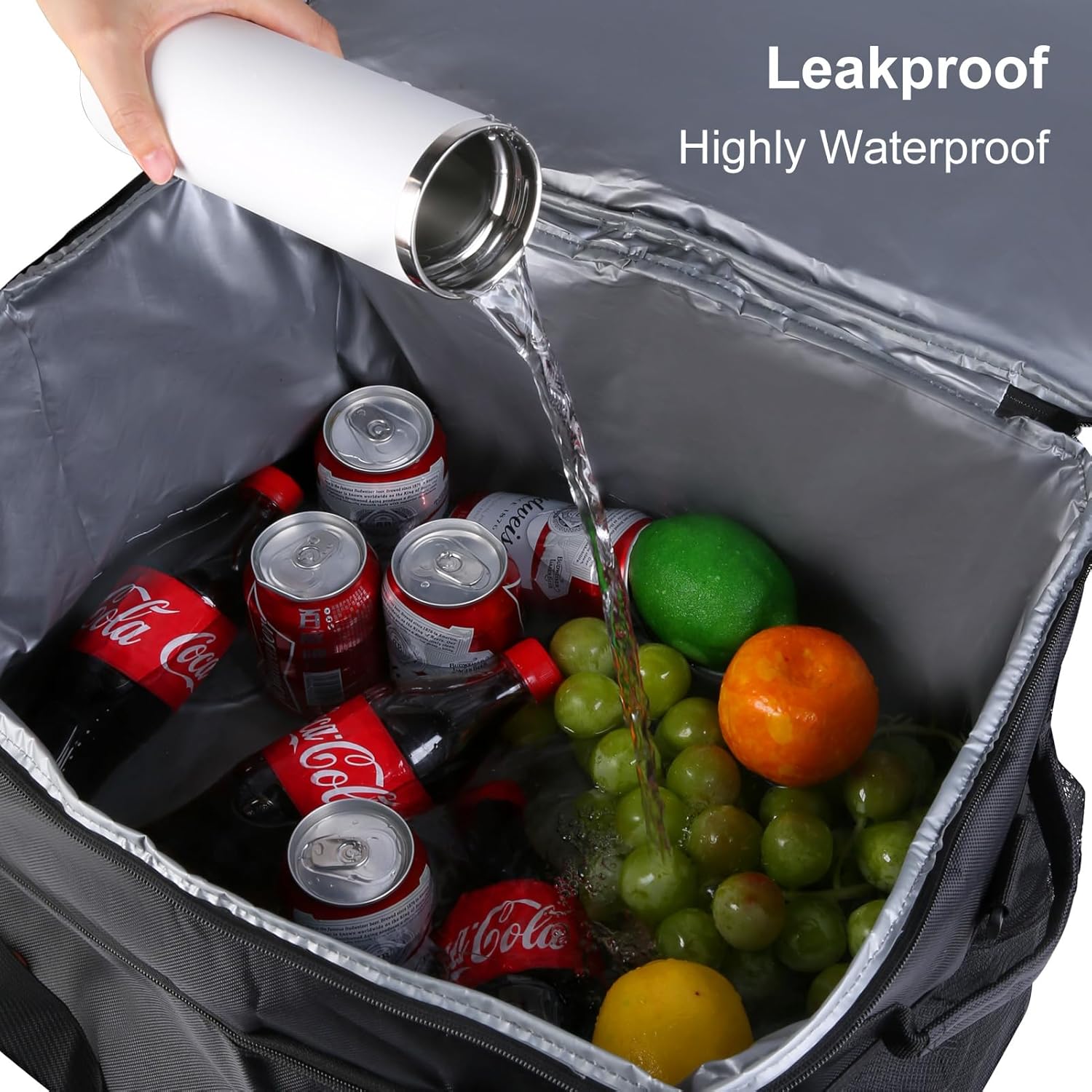 Bolsas enfriadoras  Mantiene el hielo 60 latas aisladas con correas ajustables para el hombro  Ideal para pícnics, barbacoas, camping, portón