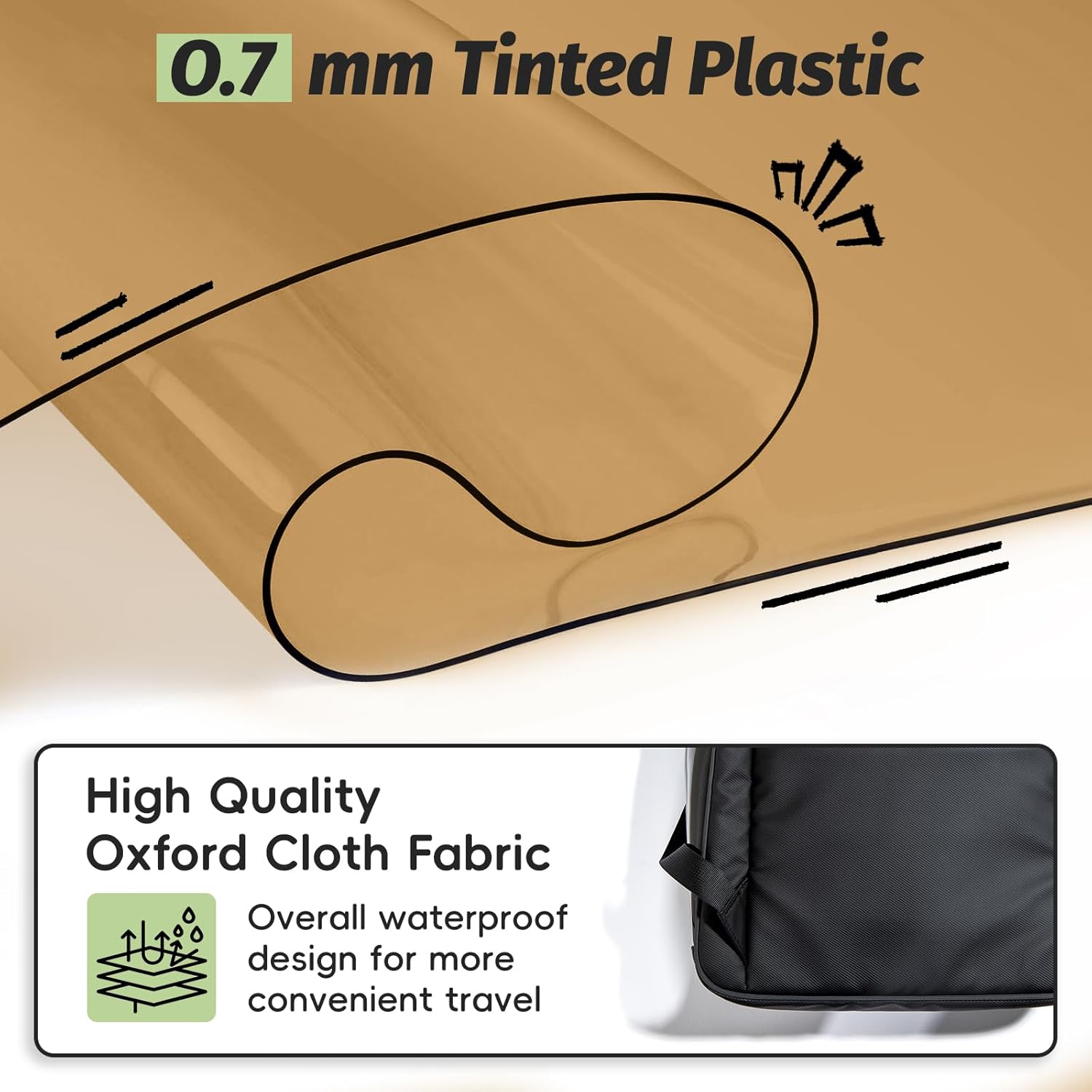 Mochila transparente grande resistente para hombres adultos, mochilas transparentes con bolsa para laptop, mochila transparente de plástico