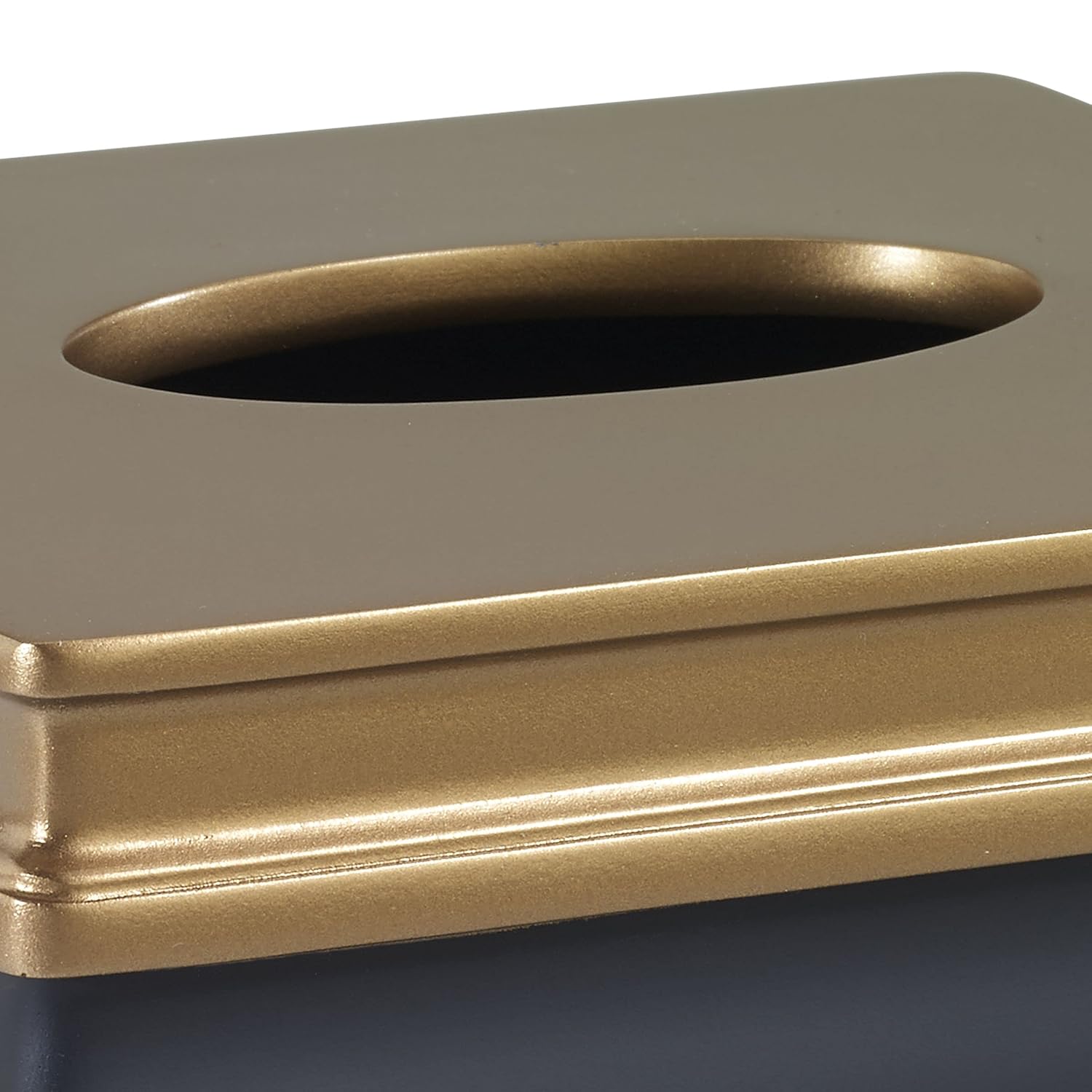 Avanti Linens – Funda para caja de pañuelos, artículos esenciales para el baño de invitados, decoración moderna para el hogar (colección Memphis,