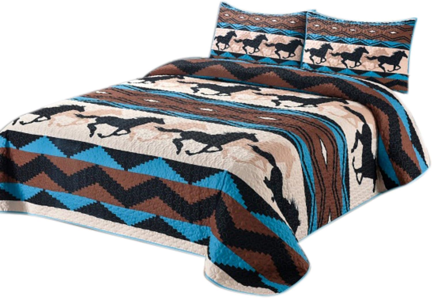 Southwest Wild Horse – Manta de edredón tamaño King con 2 fundas de almohada