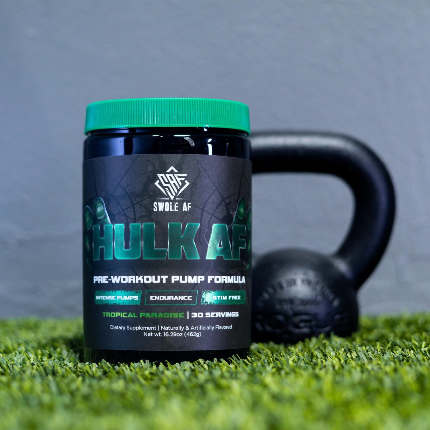 Swole AF  Hulk AF  Fórmula de bomba de preentrenamiento  No estimulante mejora la resistencia a la circulación  Suplemento dietético para salida de