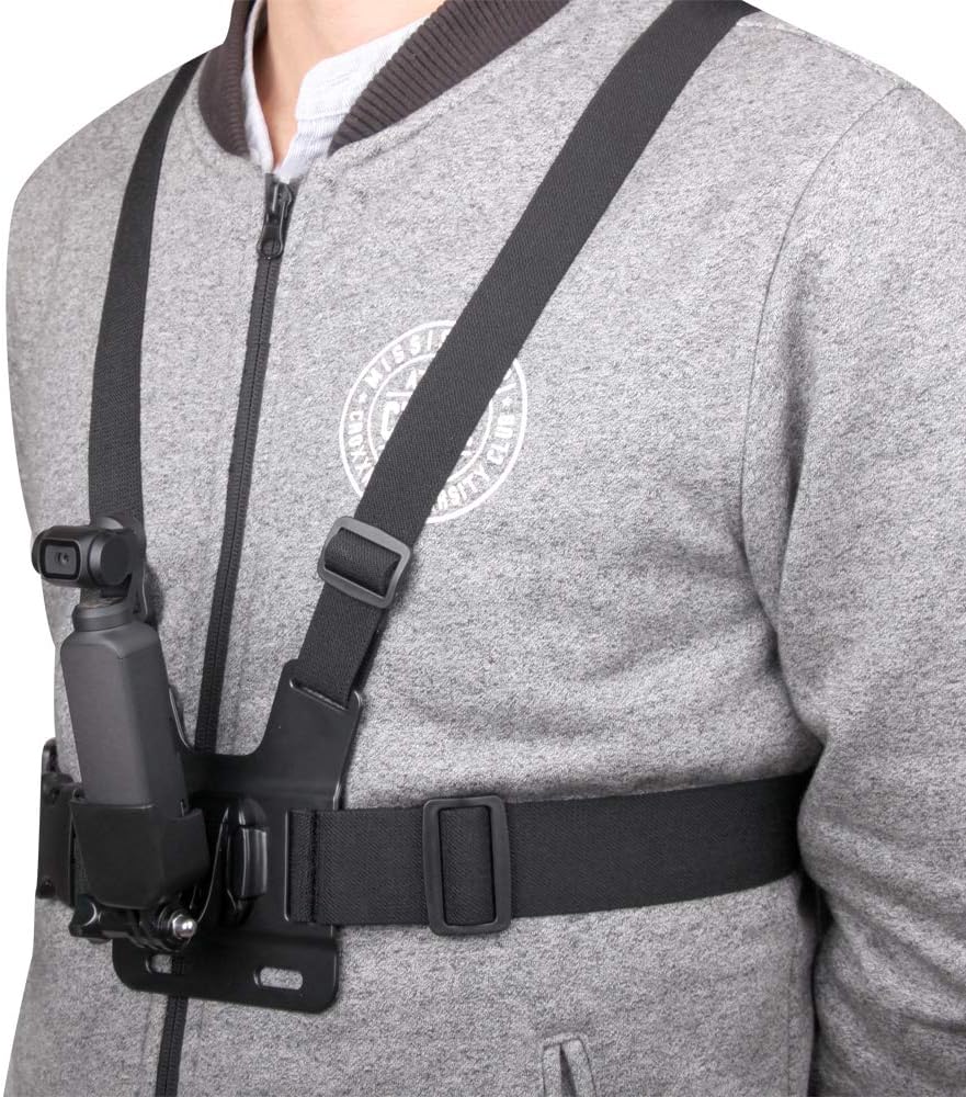 Banda de pecho ajustable 2023 + adaptador para DJI Osmo Pocket, soporte de adaptador de expansión para cinturón de abrazadera de mochila