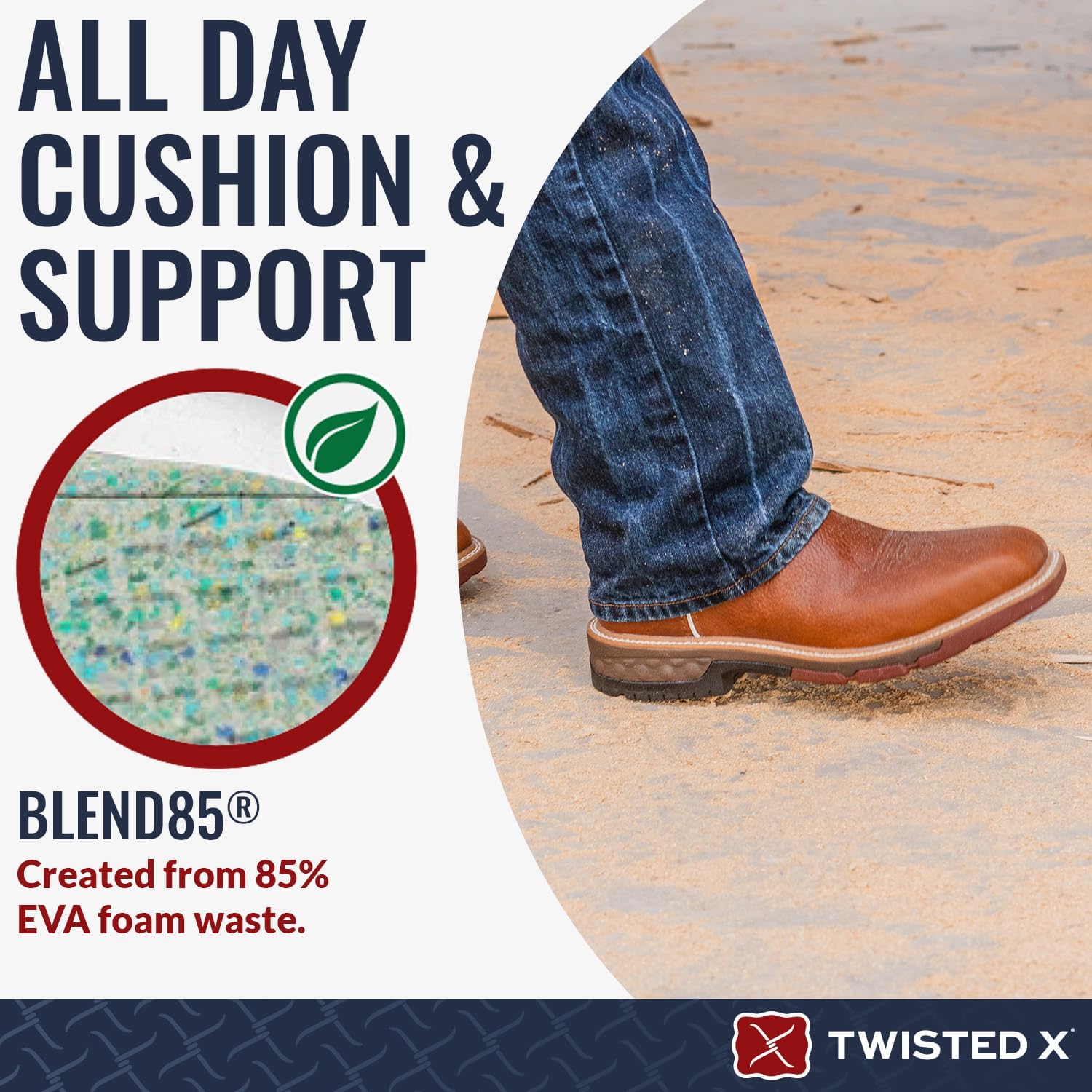 Twisted X Para hombre, color borgoñaazul cielo, puntera de aleación, EH, 12 pulgadas, botas de meter, BorgoñaAzul cielo
