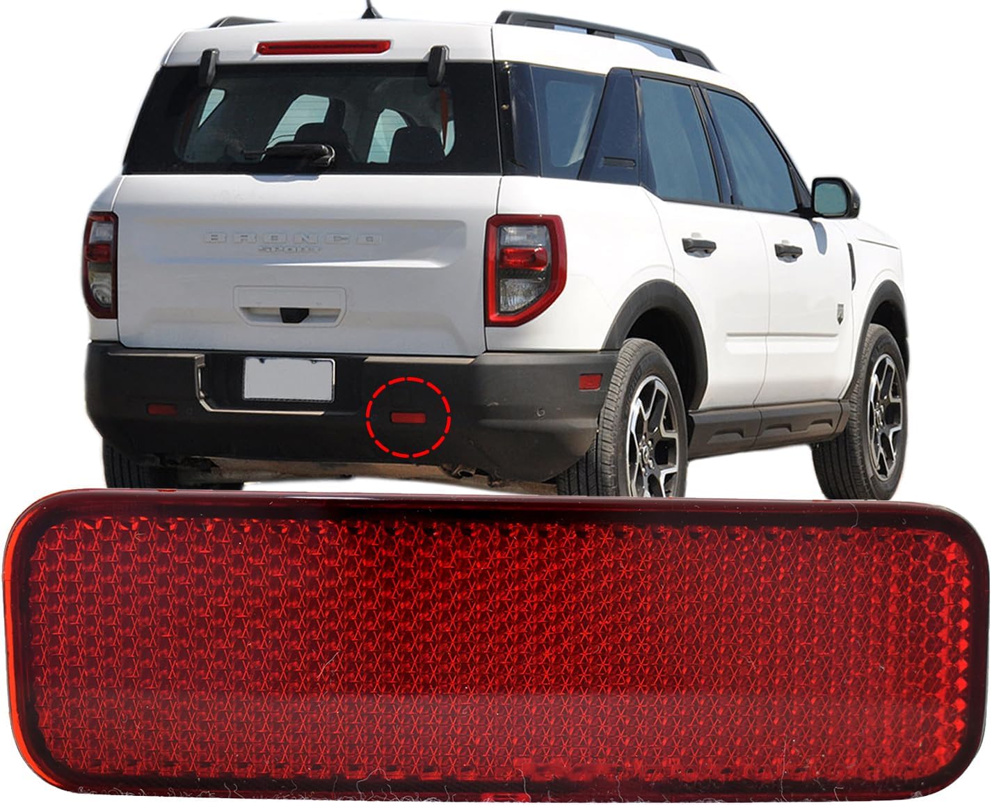 APA – Repuesto para reflector de parachoques trasero 2021 2022 BRONCO Sport pasajero derecho M1PZ13A565A FO1185123