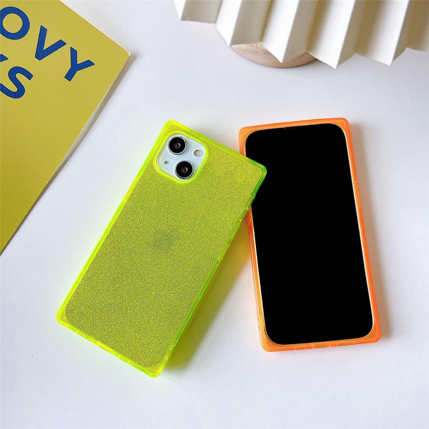 Cocomii Funda cuadrada para iPhone 13 Pro Max, con purpurina cuadrada, delgada, ligera, brillante, transparente y brillante, 2 estilos en 1, funda