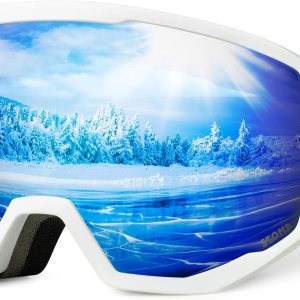 STOMP Gafas de esquí y snowboard 100% protección UV400, lentes reemplazablescorreas para hombres, mujeres y jóvenes STOMP Gafas de esquí y snowboard 100% protección UV400, lentes reemplazablescorreas para hombres, mujeres y jóvenes