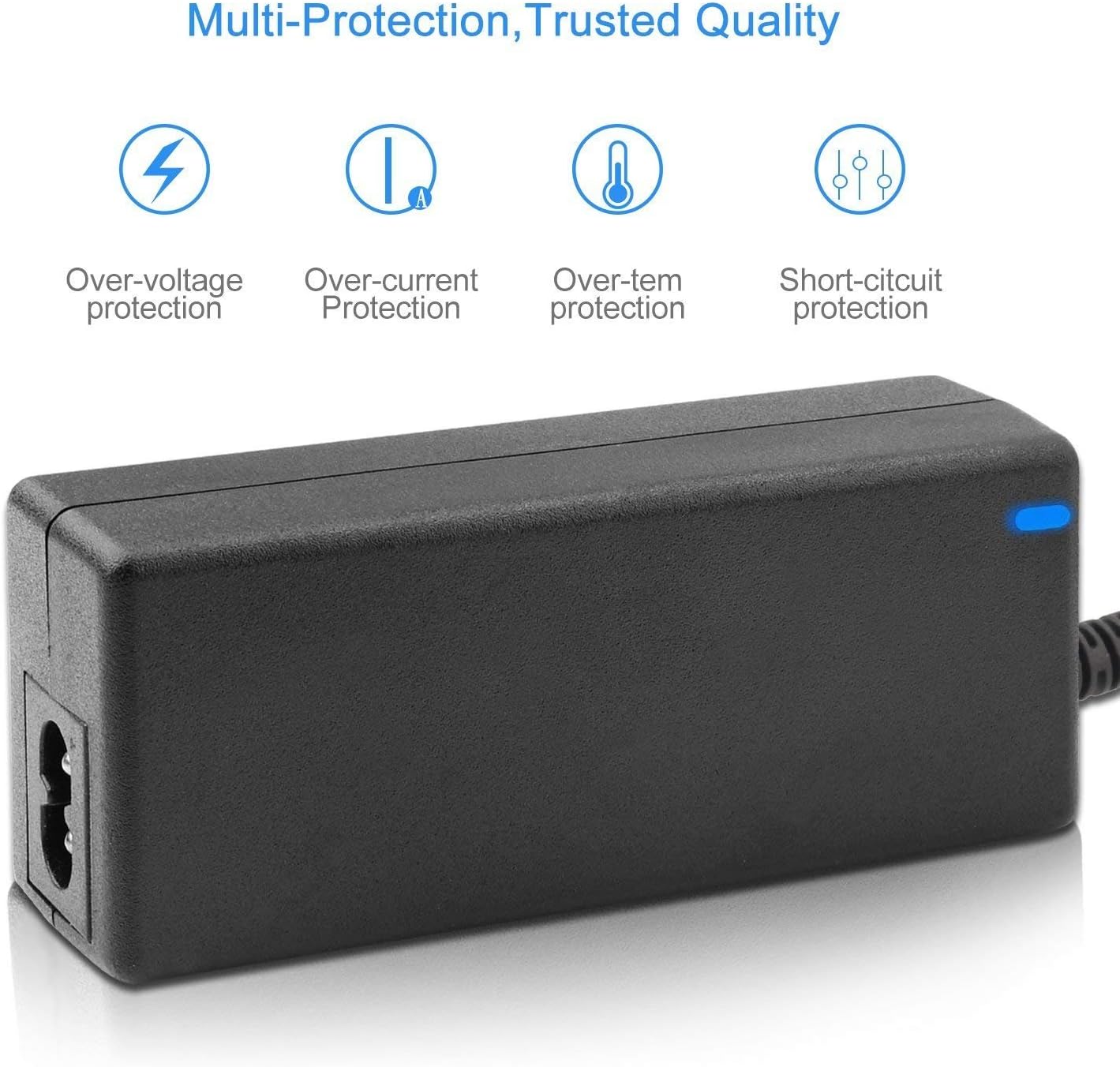 Adaptador ACDC para Brookstone Big Blue Party 360 Indoor-Outdoor Bluetooth Speaker Reemplazo de cable de alimentación conmutada Cargador