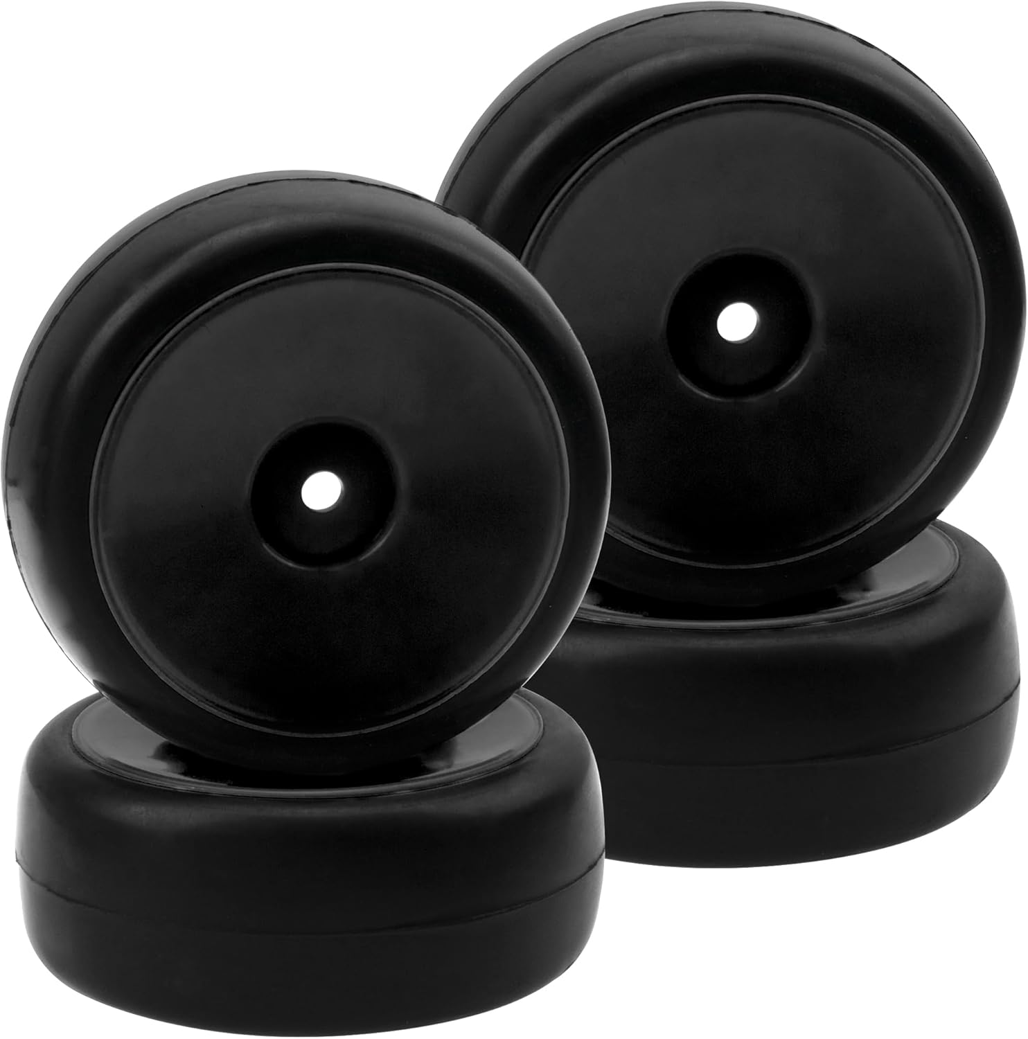 Llantas de plástico de 0.472 pulgadas hexagonal y neumáticos de goma con espuma compatible con HSP Tamiya HPI Kyosho 110 On-Road Touring Car WLtoys