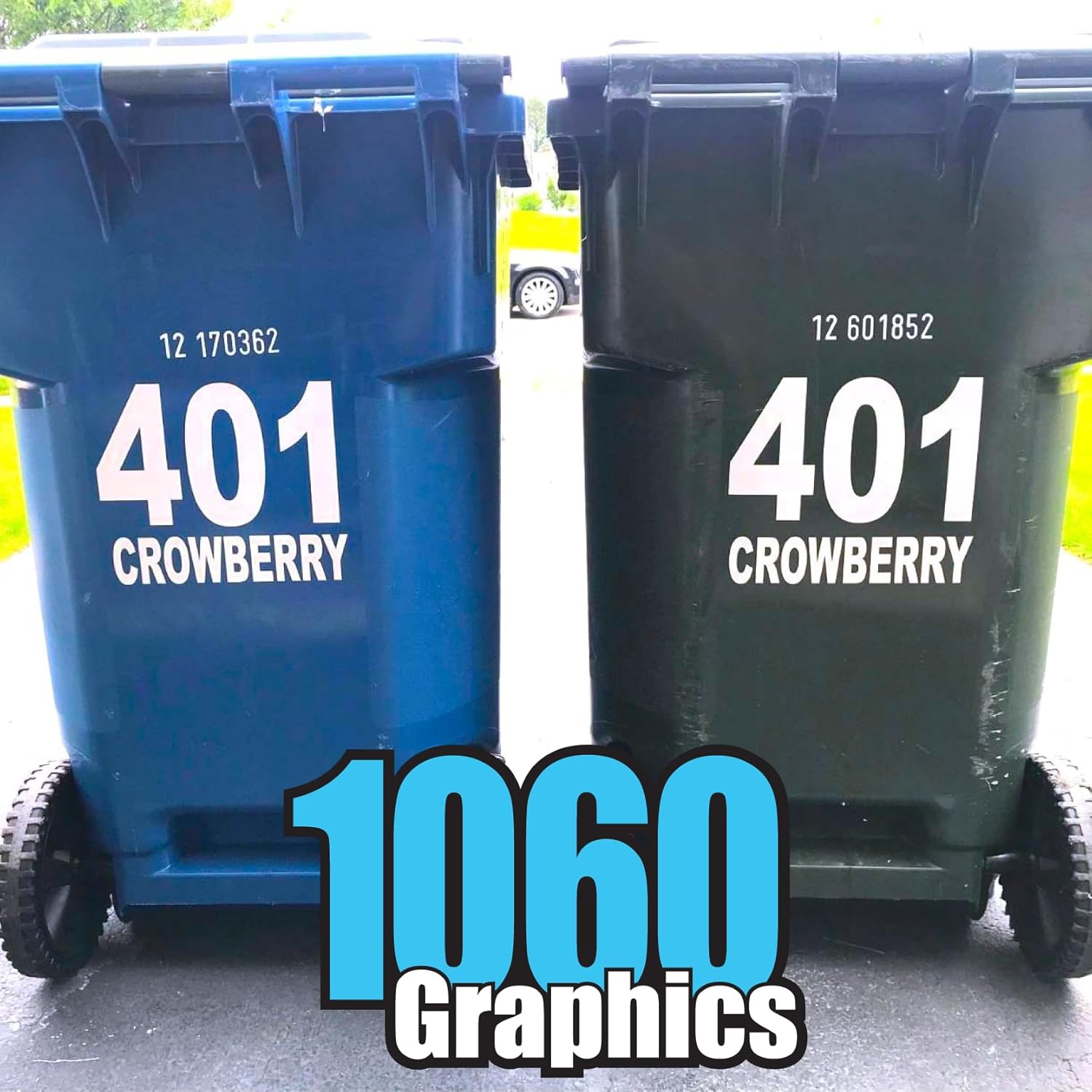 1060 Graphics – Números de buzón reflectantes de 8 pulgadas de alto – Calcomanía hecha a medida, letras de vinilo premium, casa, negocios,