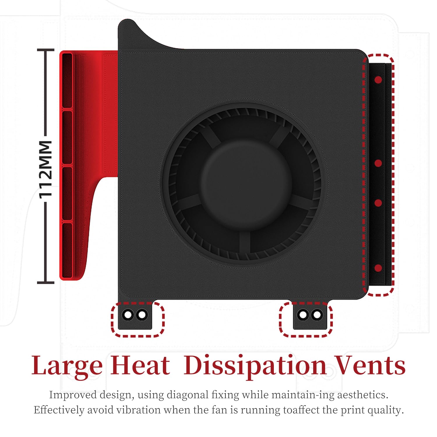 Ventilador de refrigeración sin escobillas modelo DC24V 12032 de alto rendimiento para VORON 0.2  Flujo de aire mejorado y baja vibración para una