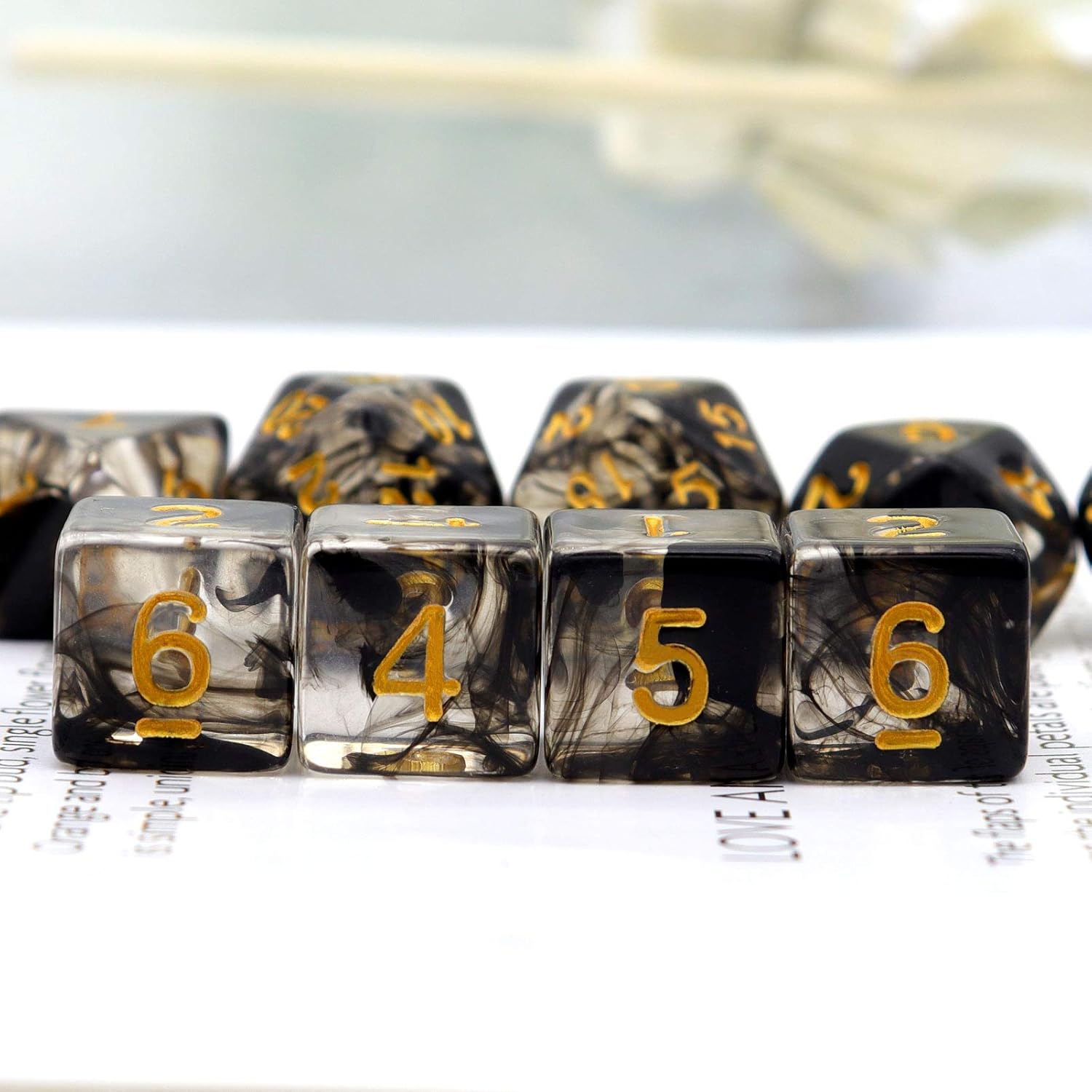 Haxtec – Juego de dados de 7unidades, poliédricos, para juegos de rol como Dragones y Mazmorras