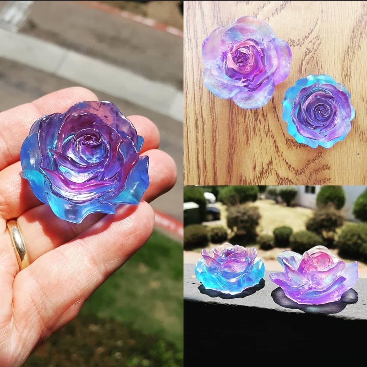 2 moldes de silicona con flores de rosas, moldes para tartas de chocolate, herramientas de decoración de tartas de boda, moldes de fondant para