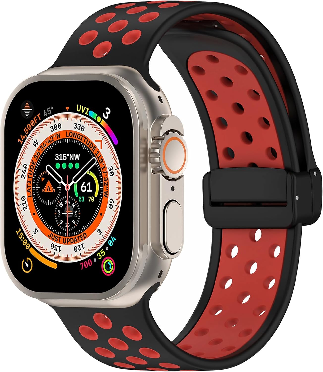 Eiavike Correa deportiva para correas de Apple Watch de 1.929 in, 1.772 in, 1.732 in, 1.654 in, 1.614 in, 1.575 in, 1.496 in, impermeable,