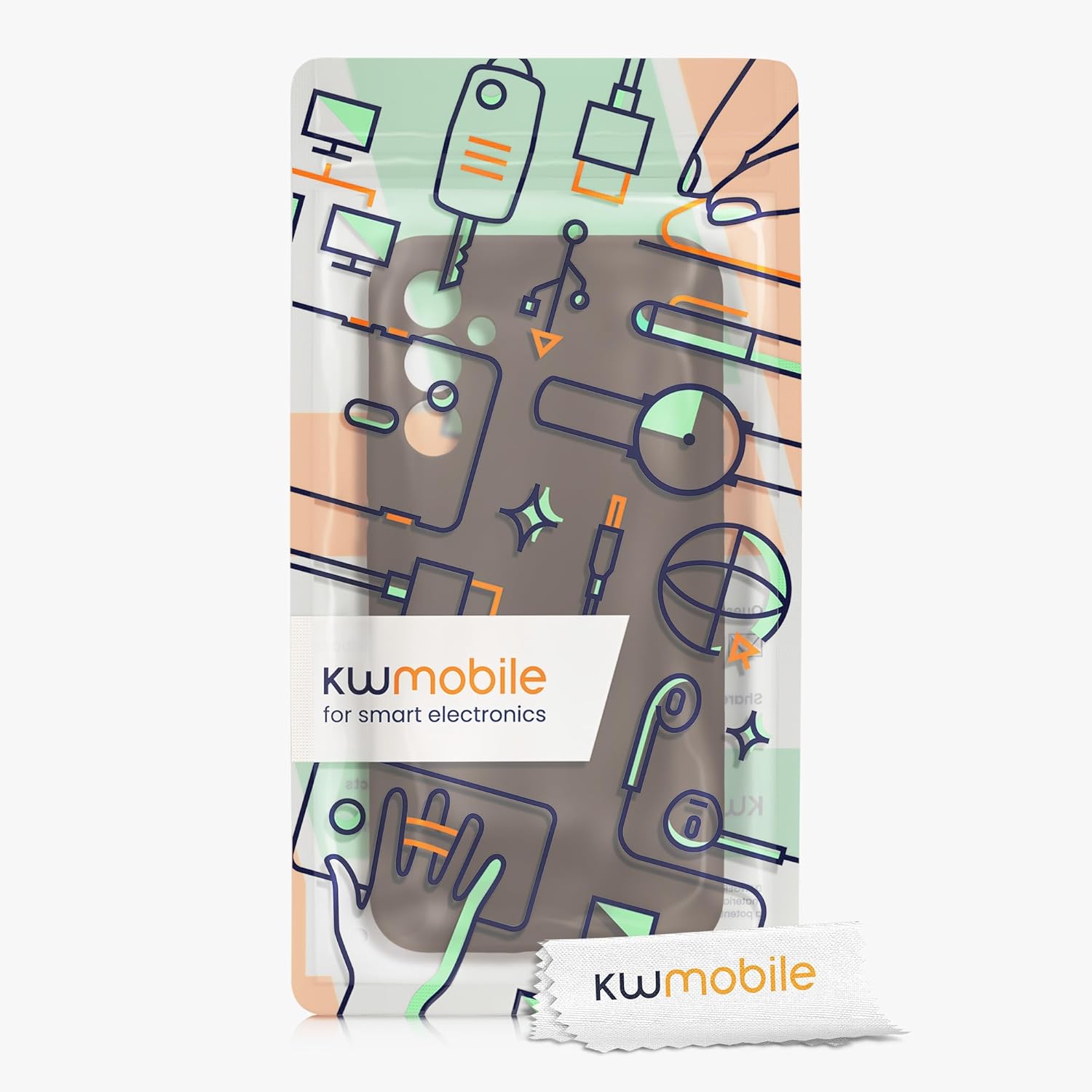 kwmobile Funda compatible con Samsung Galaxy A34 5G – Funda delgada de silicona TPU – Acabado suave al tacto – Chocolate