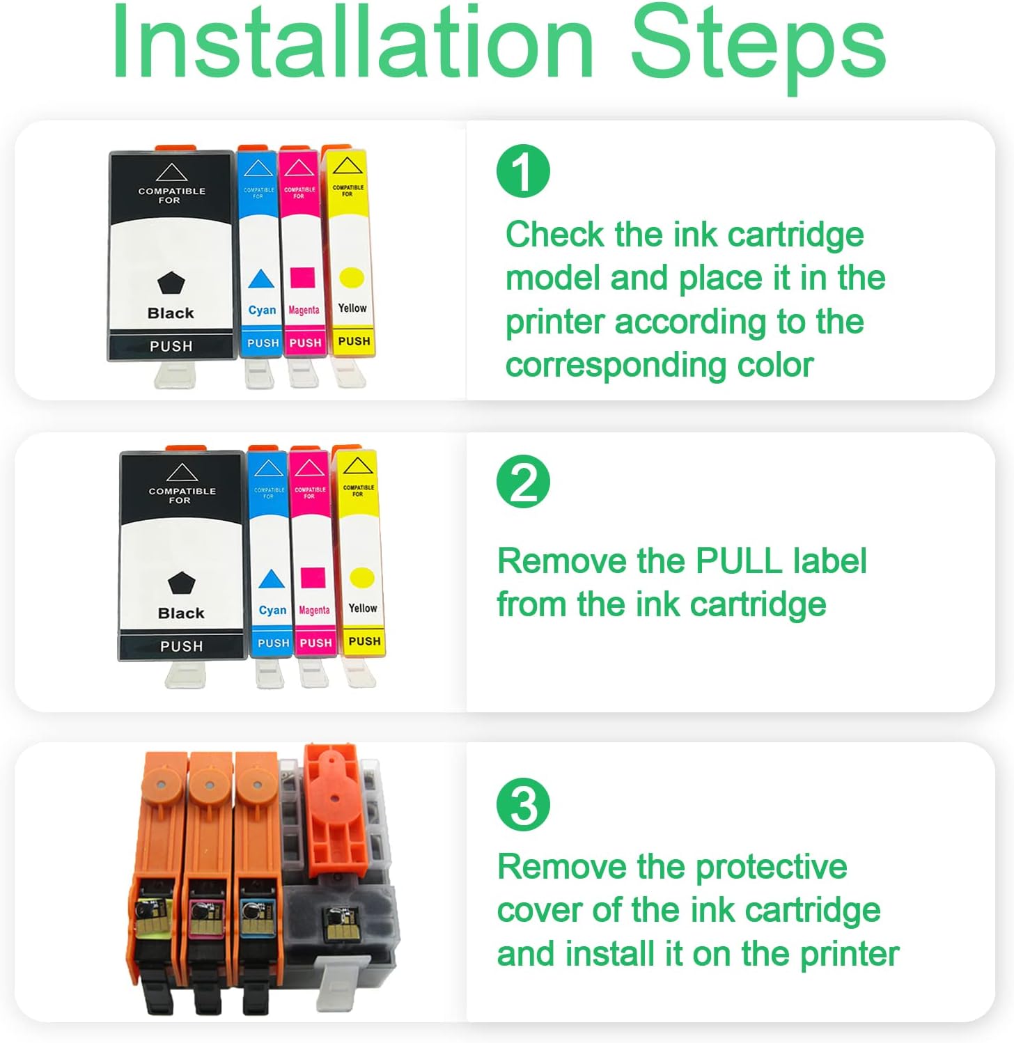 915XL Cartucho de tinta de repuesto compatible con HP 915XL, para impresoras HP OfficeJet 8010 8012 8013 8015 8020 8022 8023 8026 8028 8030 paquete
