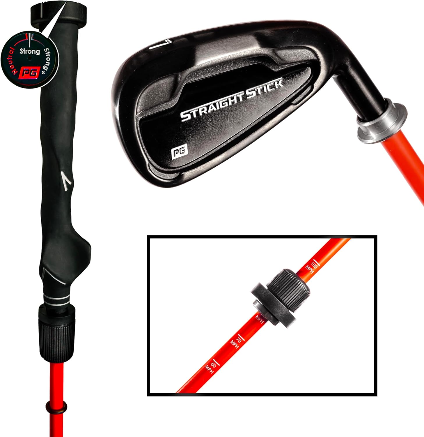 Performance Golf Straight Stick – Entrenador automático de swing para columpios de golf perfectos I retroalimentación auditiva I mejora mecánica