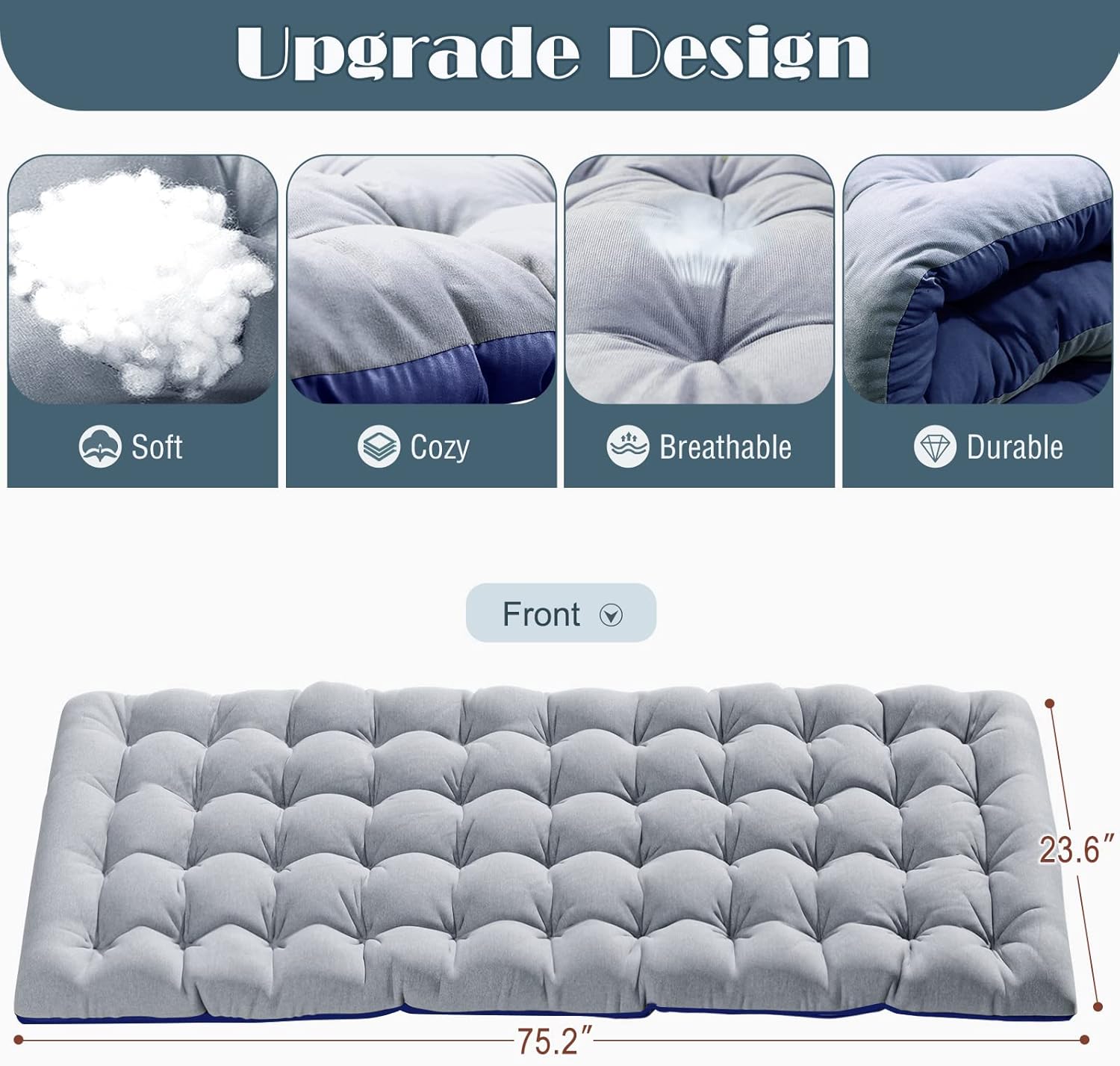 Slsy Cama plegable con colchón, camas plegables para invitados, cuna escondida para adultos, cama plegable portátil con posiciones ajustables para