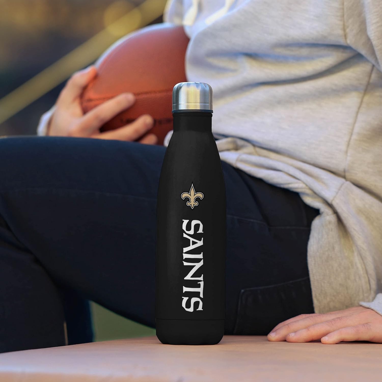 FOCO NFL – Botella de agua unisex para adultos con logotipo de equipo de la NFL