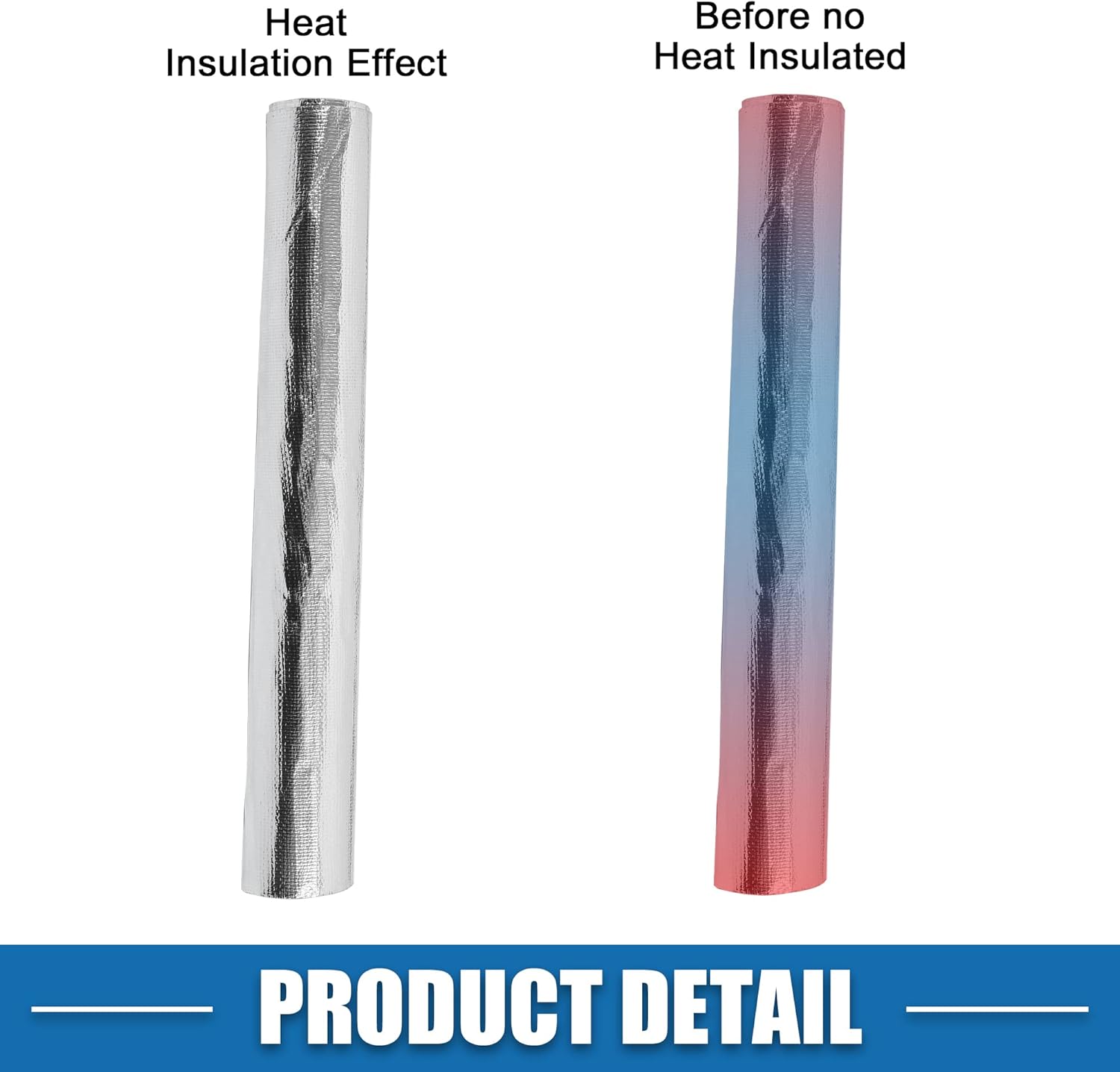 Funda protectora térmica para automóvil, protección contra el calor extremo, 24 x 48 pulgadas, cubierta térmica aluminizada