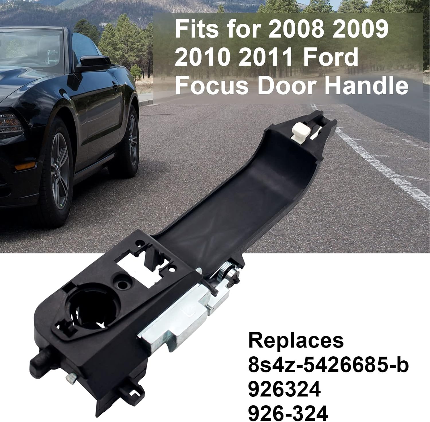 Sikawai 8s4z5426685b – Manija de puerta del conductor delantera izquierda para Ford Focus 2008, 2009, 2010, 2011, reemplazo 8s4z-5426685-b 926324