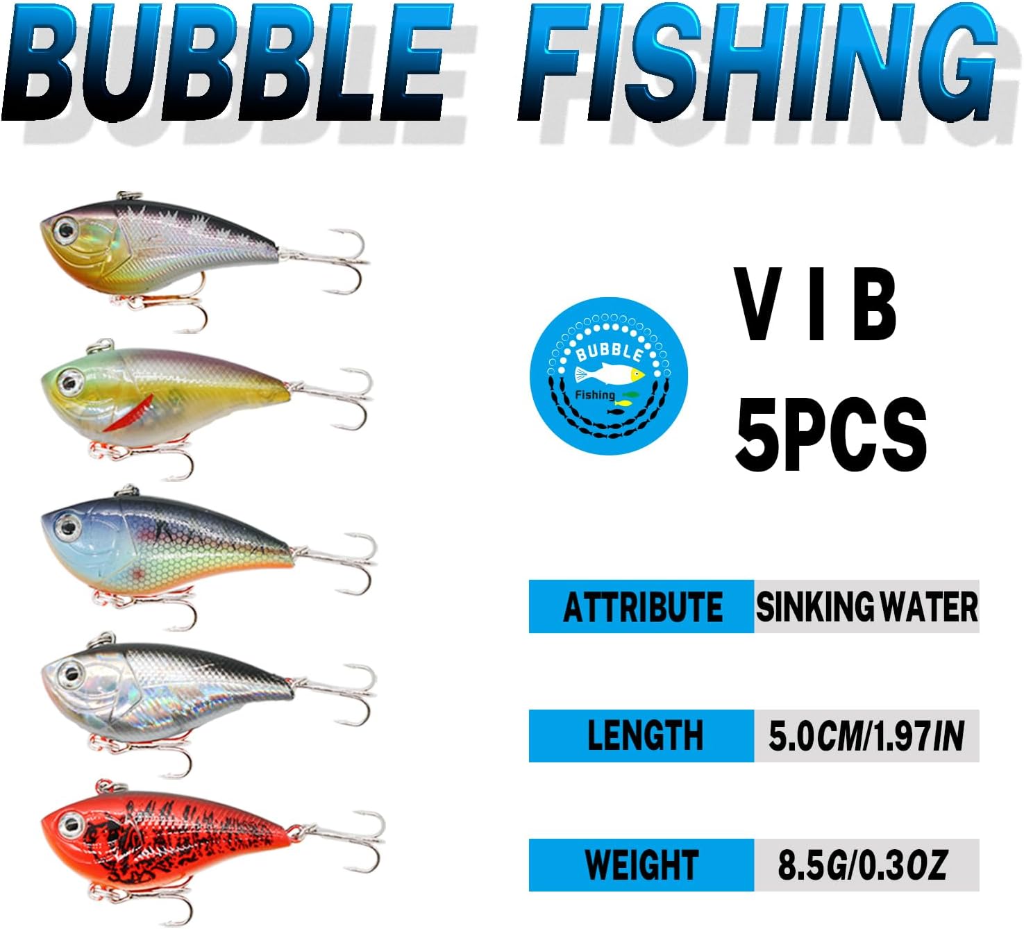 BUBBLE FISHING Fishing Lures Set Minnow Crankbaits Grasshopper Bait Multi-Stage Bait Multi-Size Hard Baits