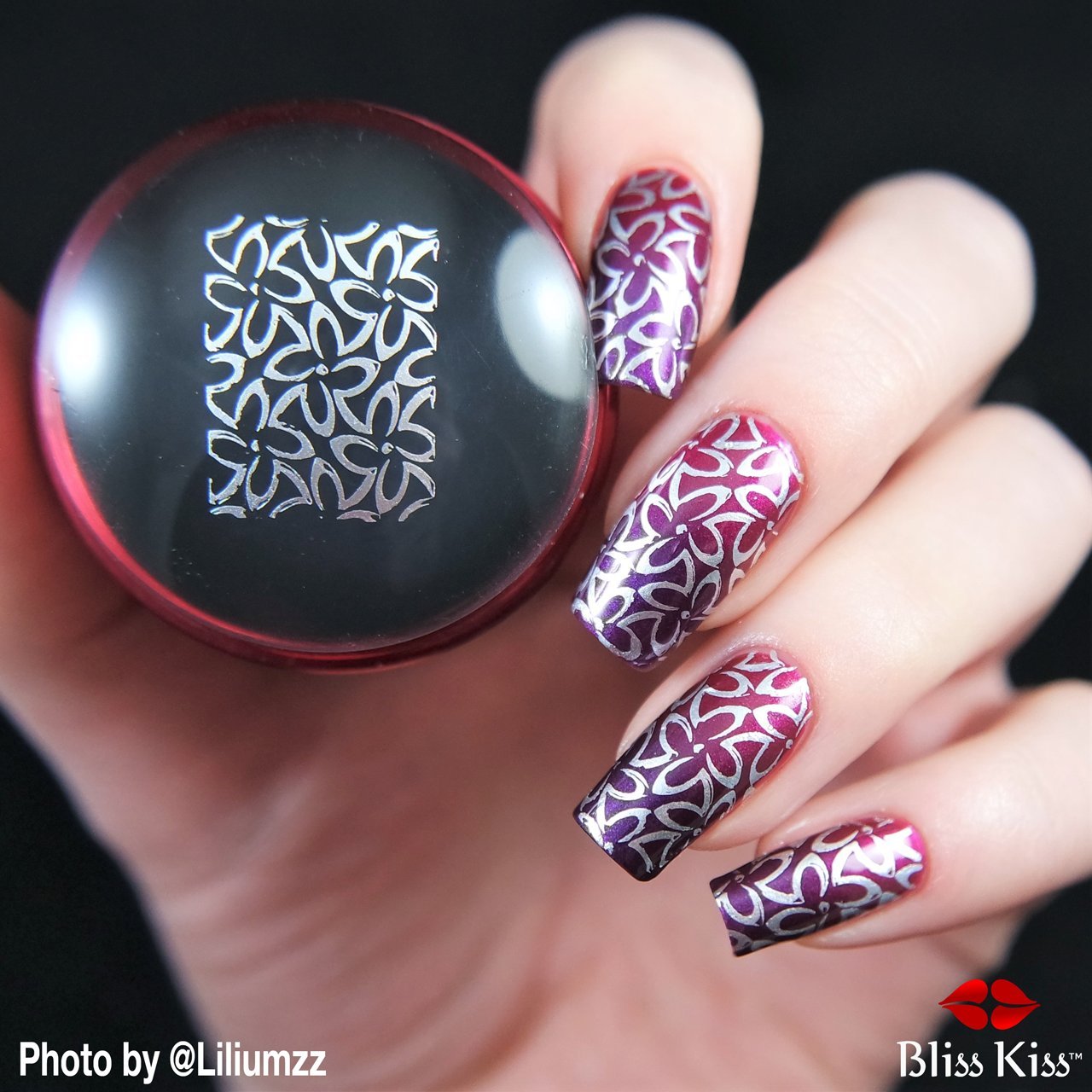 Bliss Kiss Stamp & Scrape – Set de estampadores de silicona para uñas