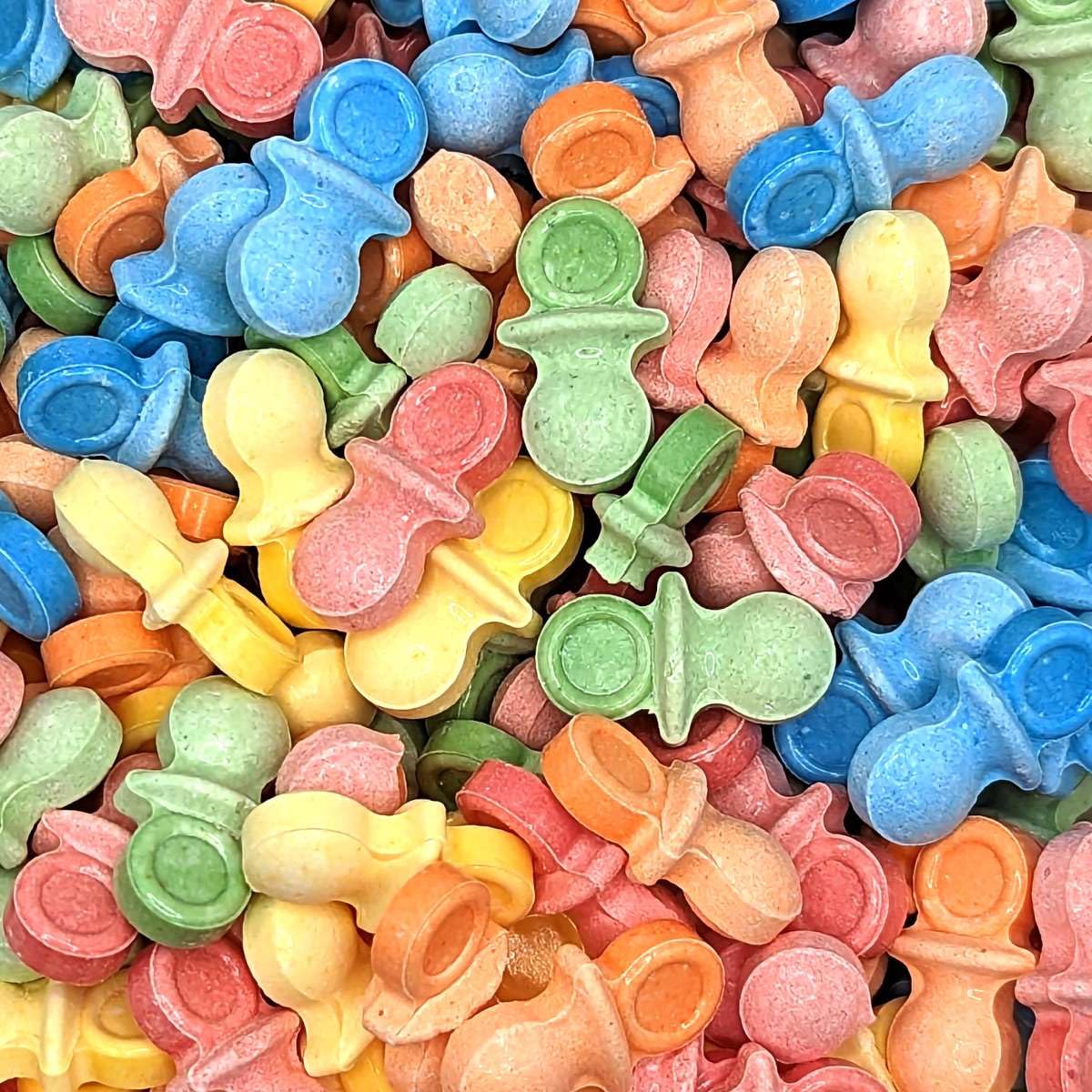 Bayside Candy Oh Baby Chupetes Candy  Sabor a fruta sin recubrimiento  Caramelo prensado en forma de chupete (2 libras)