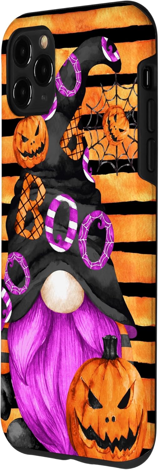 iPhone 11 Pro Max – Gnomo de Halloween con barba y calabaza morada