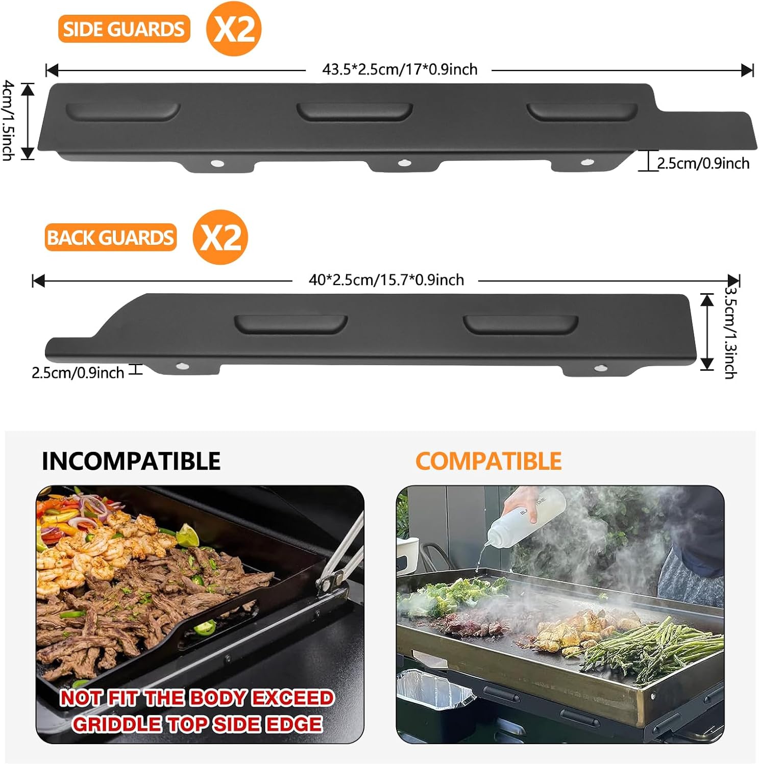 Protectores de viento para parrilla Blackstone de 36 pulgadas, protector contra el viento Blackstone de 36 pulgadas, accesorios de parrilla