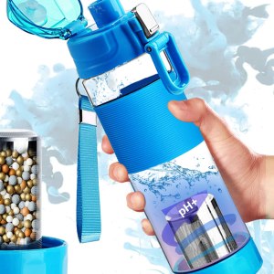 Botella de agua alcalina de 22 onzas con filtro de minerales filtrados para reducir ORP Ph filtro de agua alcalina 9.5, botella de filtro de agua Botella de agua alcalina de 22 onzas con filtro de minerales filtrados para reducir ORP Ph filtro de agua alcalina 9.5, botella de filtro de agua