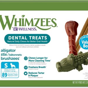 WHIMZEES by Wellness Value Box – Masticables dentales naturales para perros, golosinas de larga duración, sin granos, refresca el aliento, raza WHIMZEES by Wellness Value Box – Masticables dentales naturales para perros, golosinas de larga duración, sin granos, refresca el aliento, raza