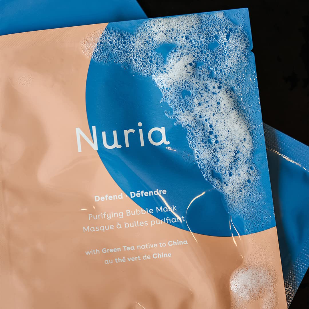 Nuria – Juego de máscaras purificadoras de láminas de burbujas, máscaras limpiadoras para eliminar las impurezas para una piel limpia, adecuado para