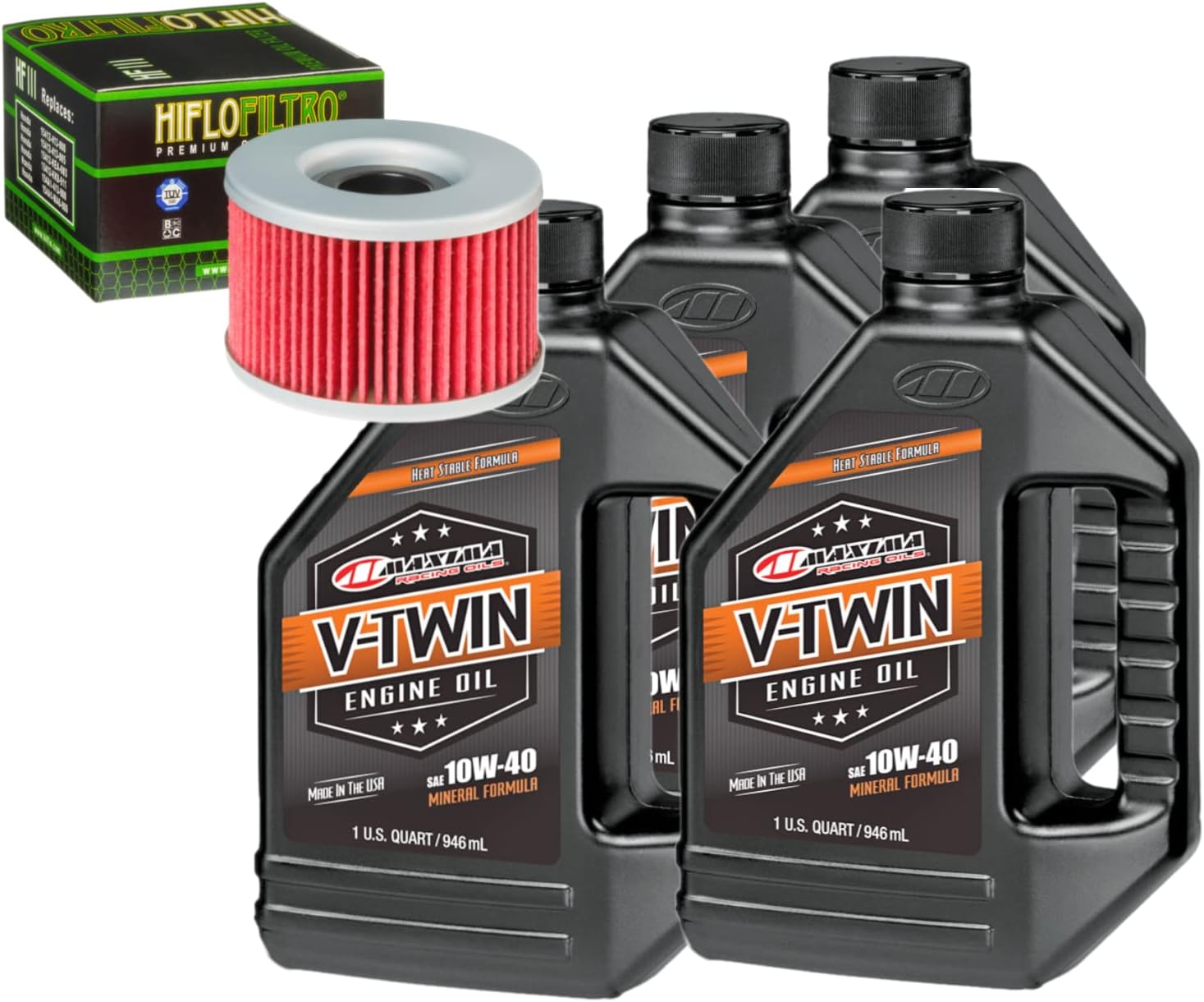 Kit de cambio de aceite para Honda 2003 TRX650FA Rincon IRS V-Twin 10W-40