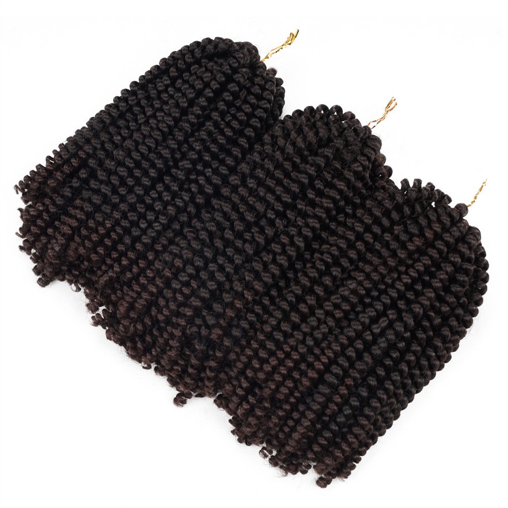 Paquete de 3 extensiones de trenzas de pelo muy rizado o trenzas africanas de pelo sintético de fibra resistente