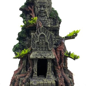 Saim Decoración de templo de estatua de Buda de Angkor Wat, decoración de acuario de Buda para pecera, estatua de Buda grande con adorno de árbol, Saim Decoración de templo de estatua de Buda de Angkor Wat, decoración de acuario de Buda para pecera, estatua de Buda grande con adorno de árbol,