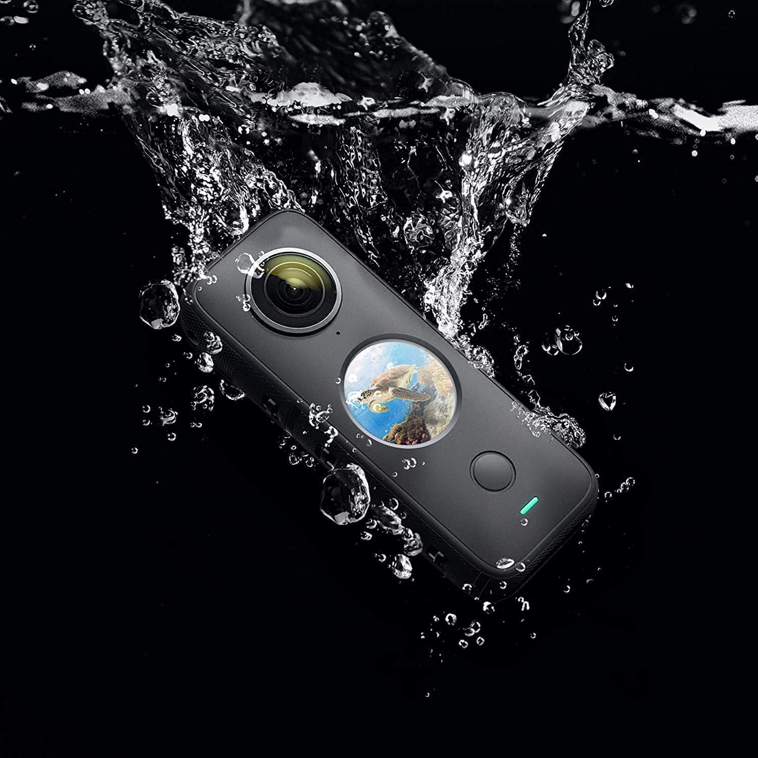 Insta360 ONE X2 – Kit de adhesivos para cámara de acción impermeable de 360 grados, 5.7K 360, estabilización, pantalla táctil, edición AI,