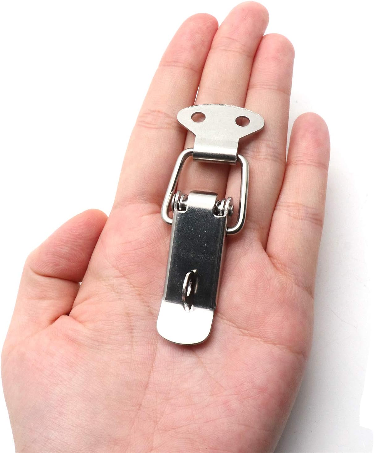 Pestillos de pecho con resorte de acero inoxidable – 10 piezas