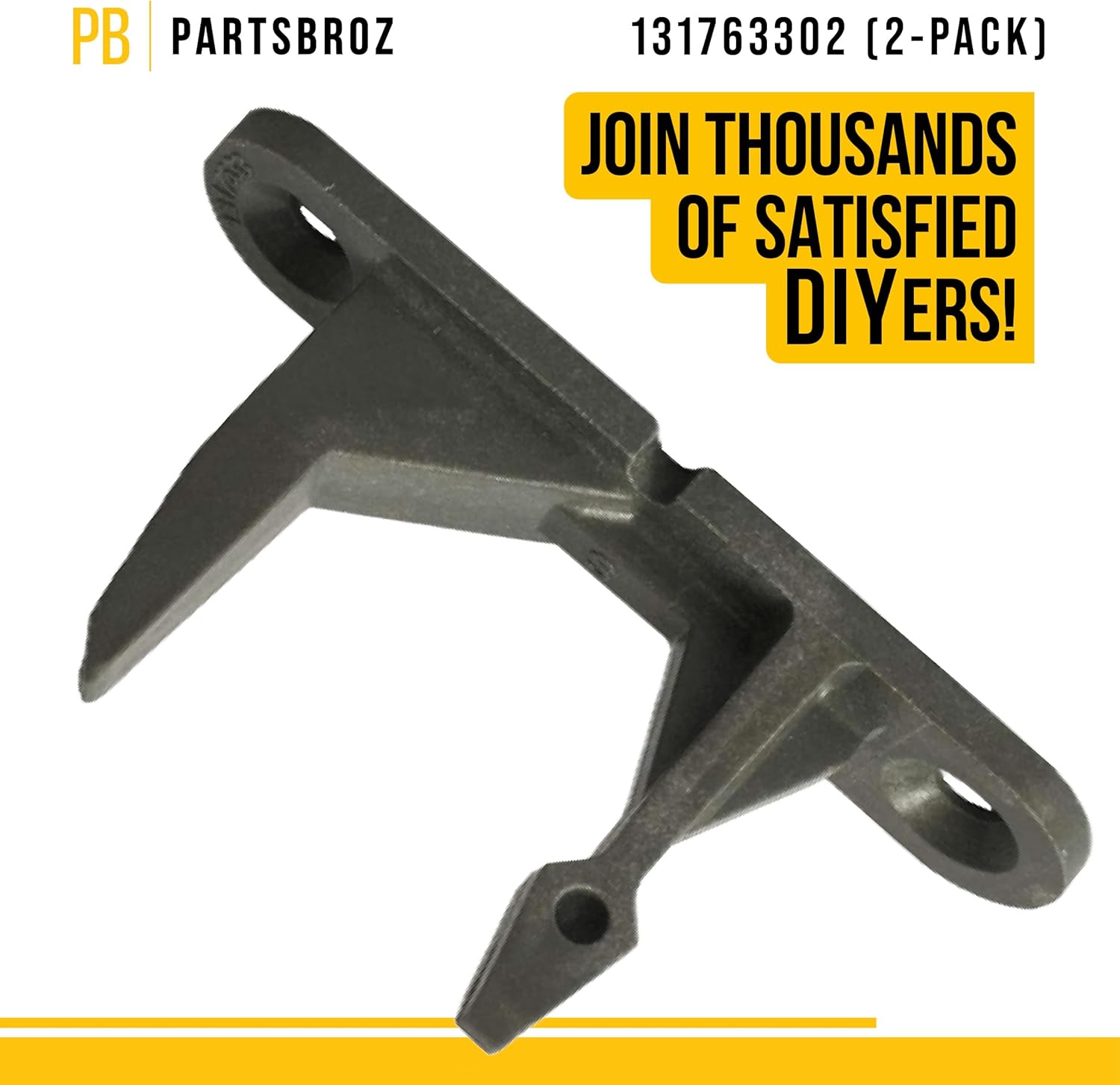 PartsBroz 131763302 – Delantero de puerta mejorado (paquete de 2) puntas de bricolaje incluidas por PartsBroz – Piezas compatibles con Electrolux